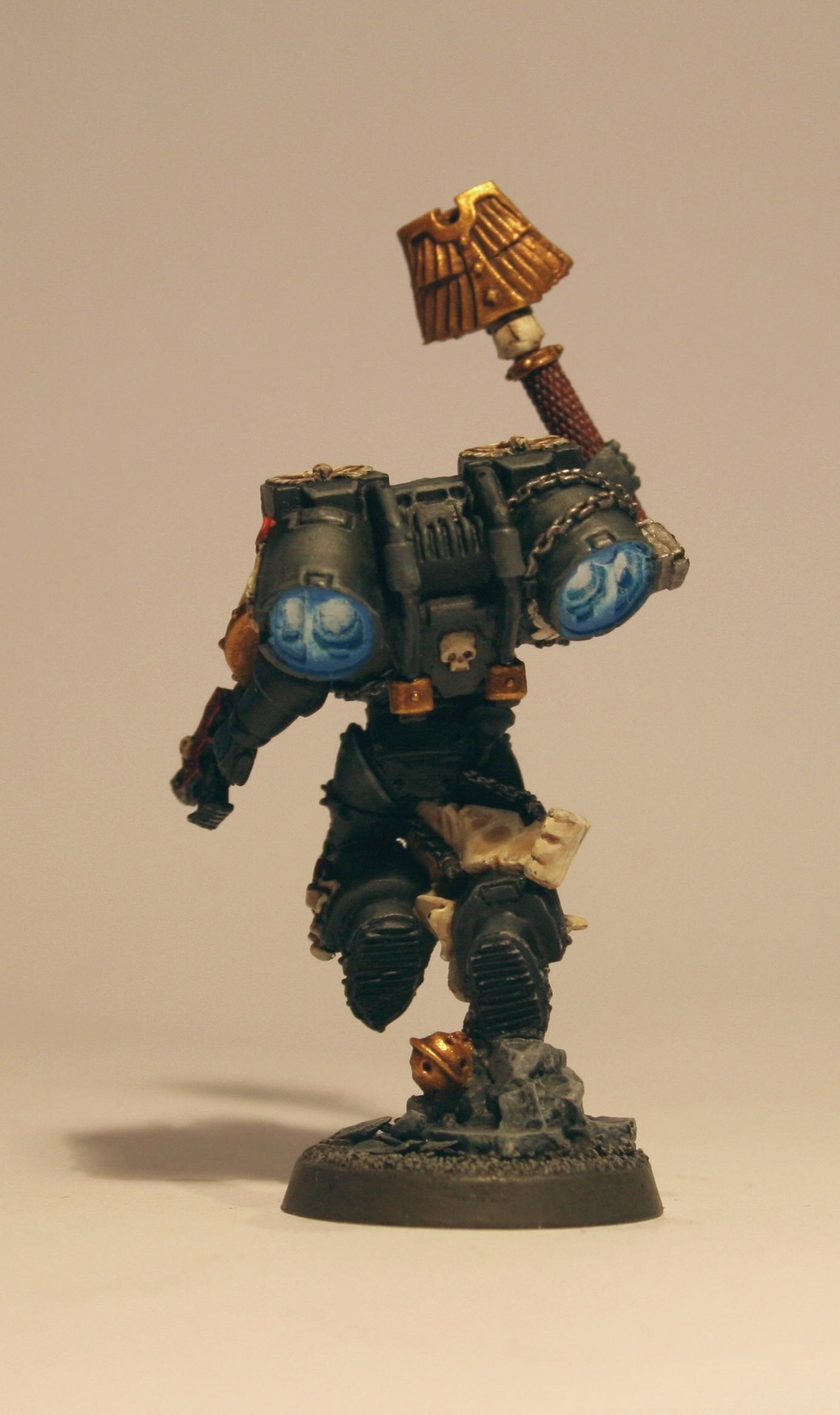 Chaplain, Imperial Fists, Space Marines, Warhammer 40,000