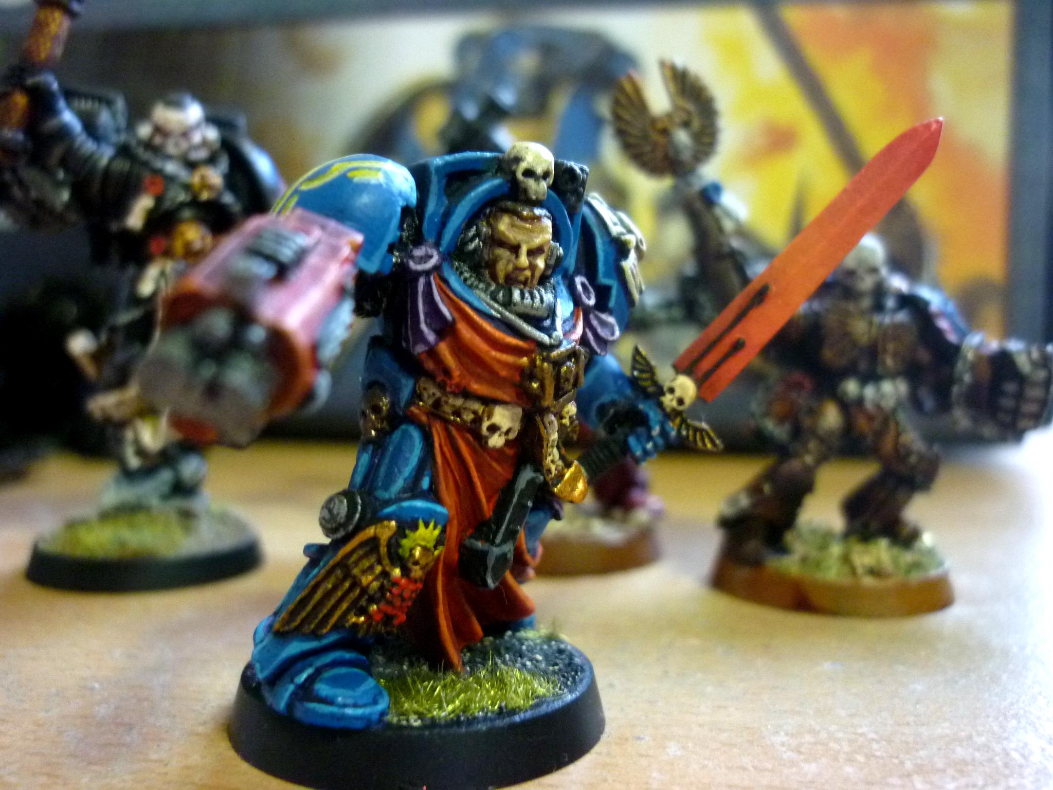 Captain, Space Marines, Terminator Armor, Ultramarines