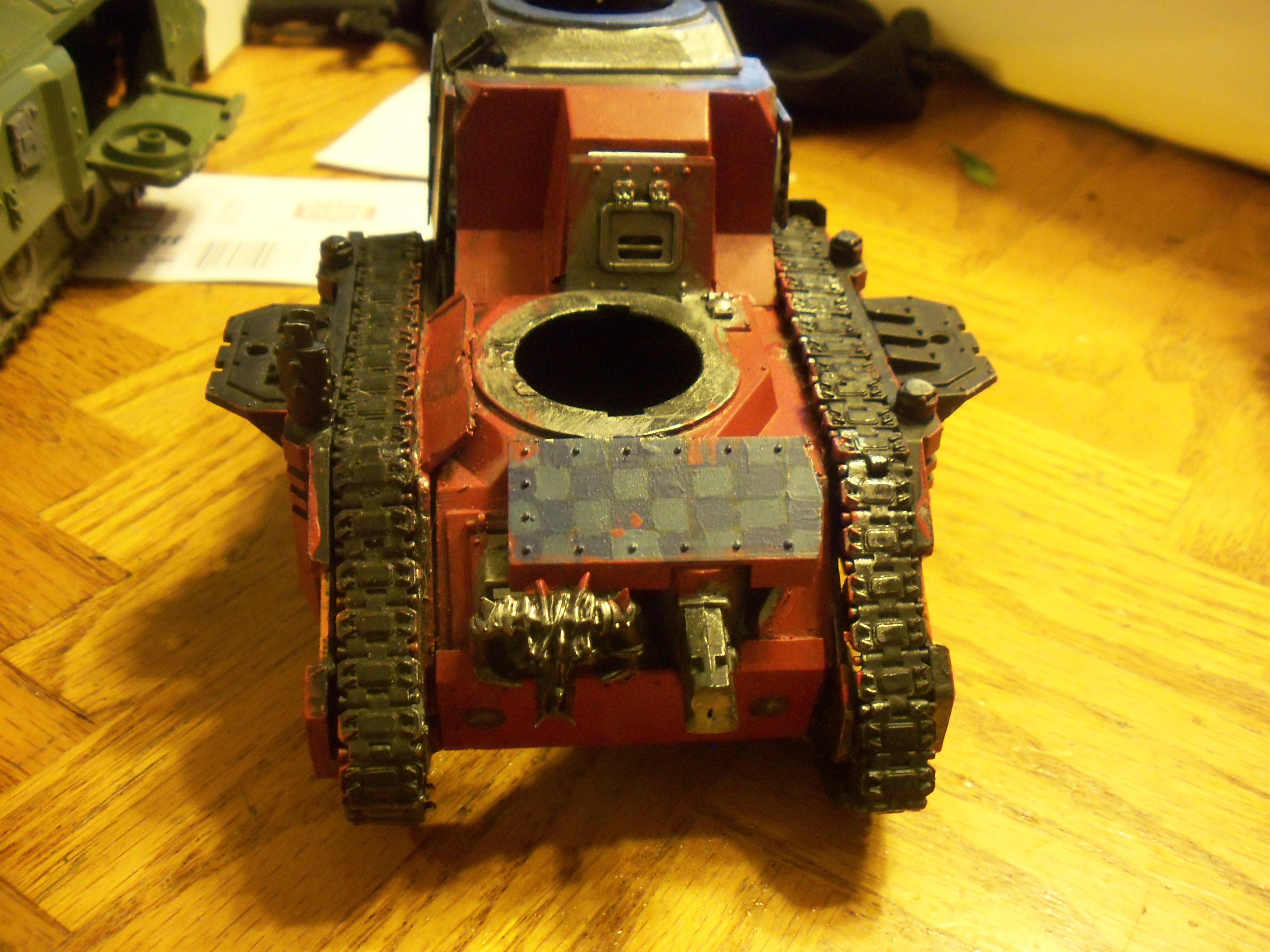 Conversion, Orks, partially painted battle wagon conversion