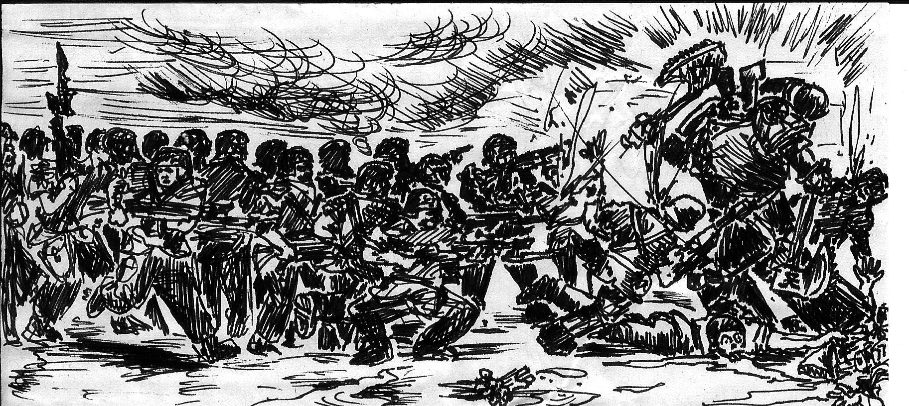 Artwork, Chaos Space Marines, Drawing, Imperial Guard, Khorne Axe, Old, School, Style, Weapon
