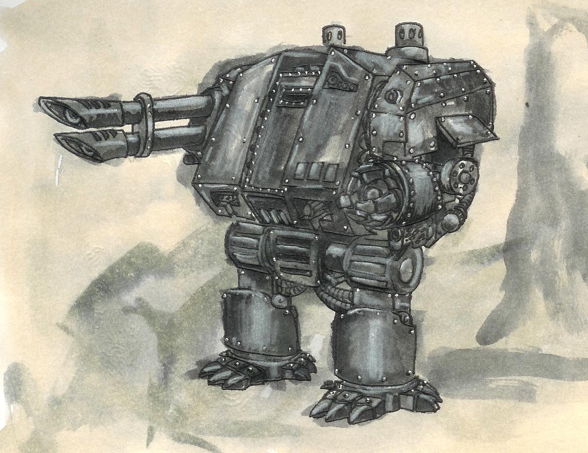 Artwork, Battlesuit, Crisis Battlesuit, Drawing, Tau, Weapon