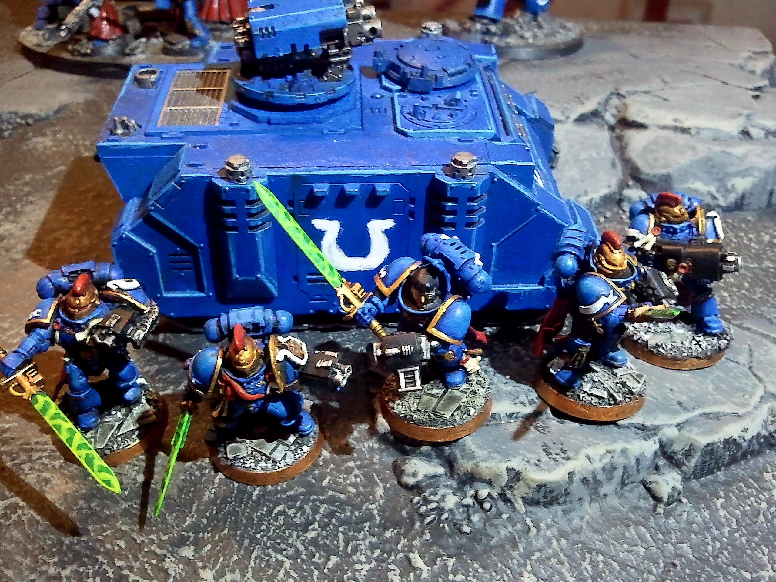 Combat Squad, Power Sword, Rhino, Ultramarines