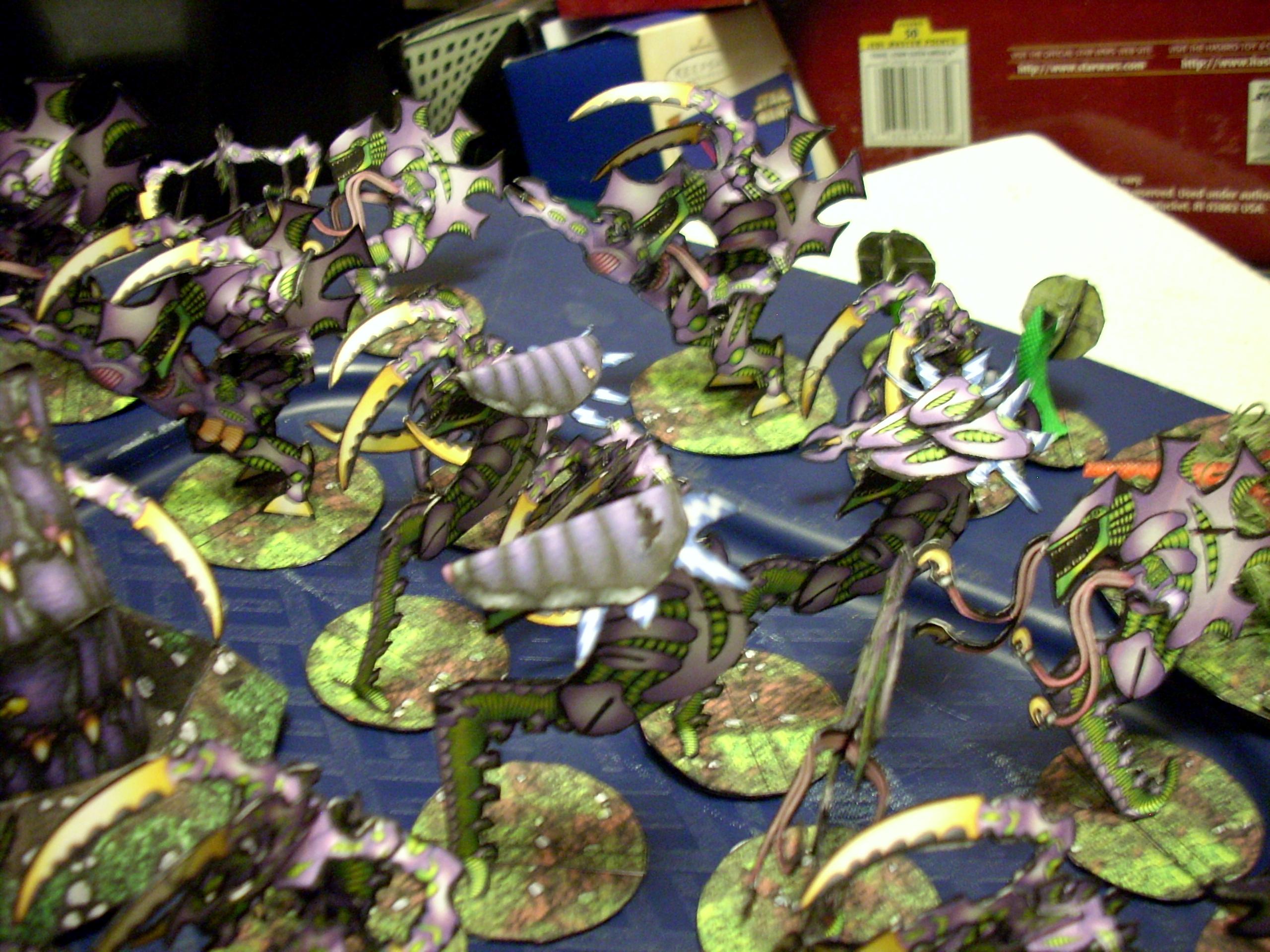 2.5d, 2d, Paper, Proxy, Tyranids, Warhammer 40,000, Warhammer Fantasy