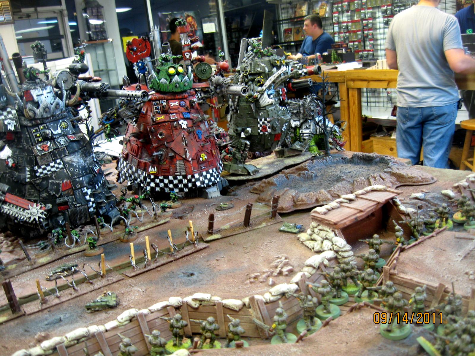 Battefield, Orks, Stompas