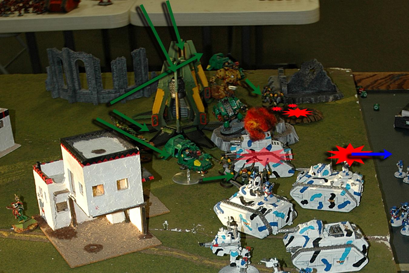 2000 Pts, Battle Report, Imperial Guard, Mantis Warriors, Space Marines, Warhammer 40,000