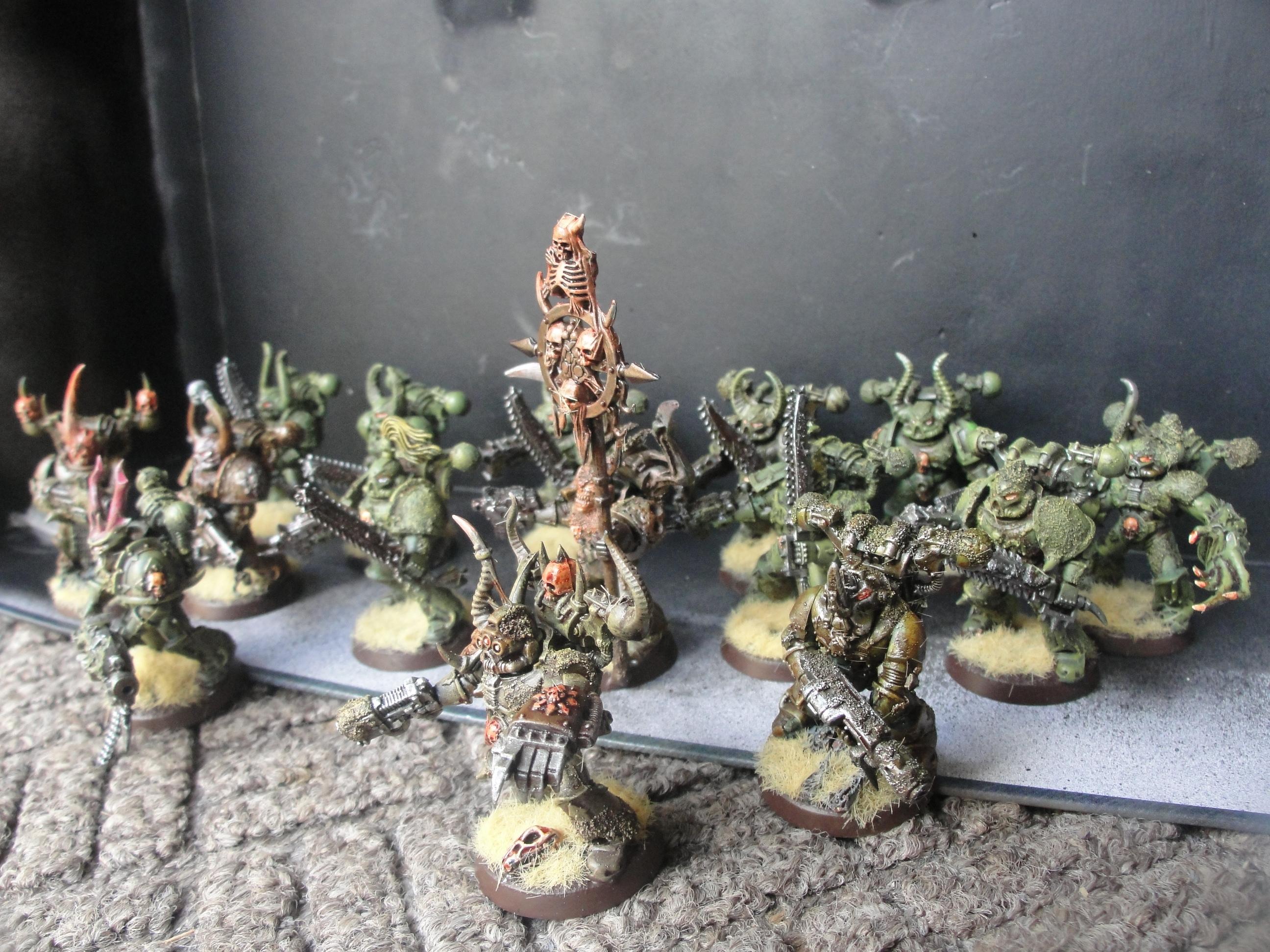 Chaos Space Marines, my team chaos space marines of Nurgle
