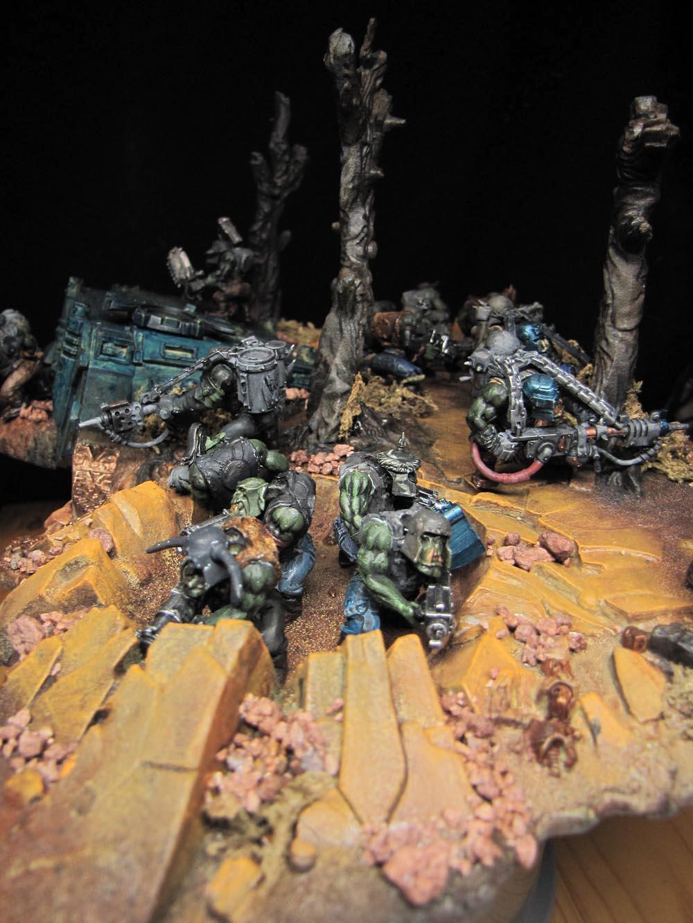 Boy, Burnas, Lootas, Orcs, Orks, Stompa, Trukk, Warboss, Warhammer 40,000, Warhammer Fantasy