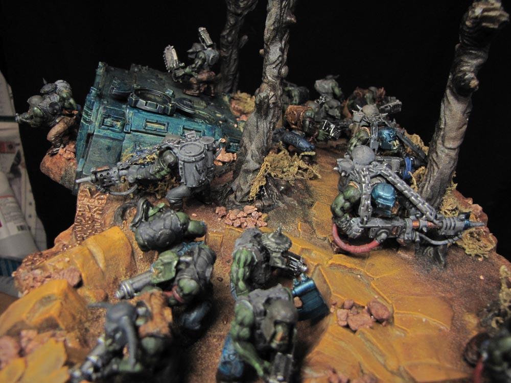 Boy, Burnas, Lootas, Orcs, Orks, Stompa, Trukk, Warboss, Warhammer 40,000, Warhammer Fantasy