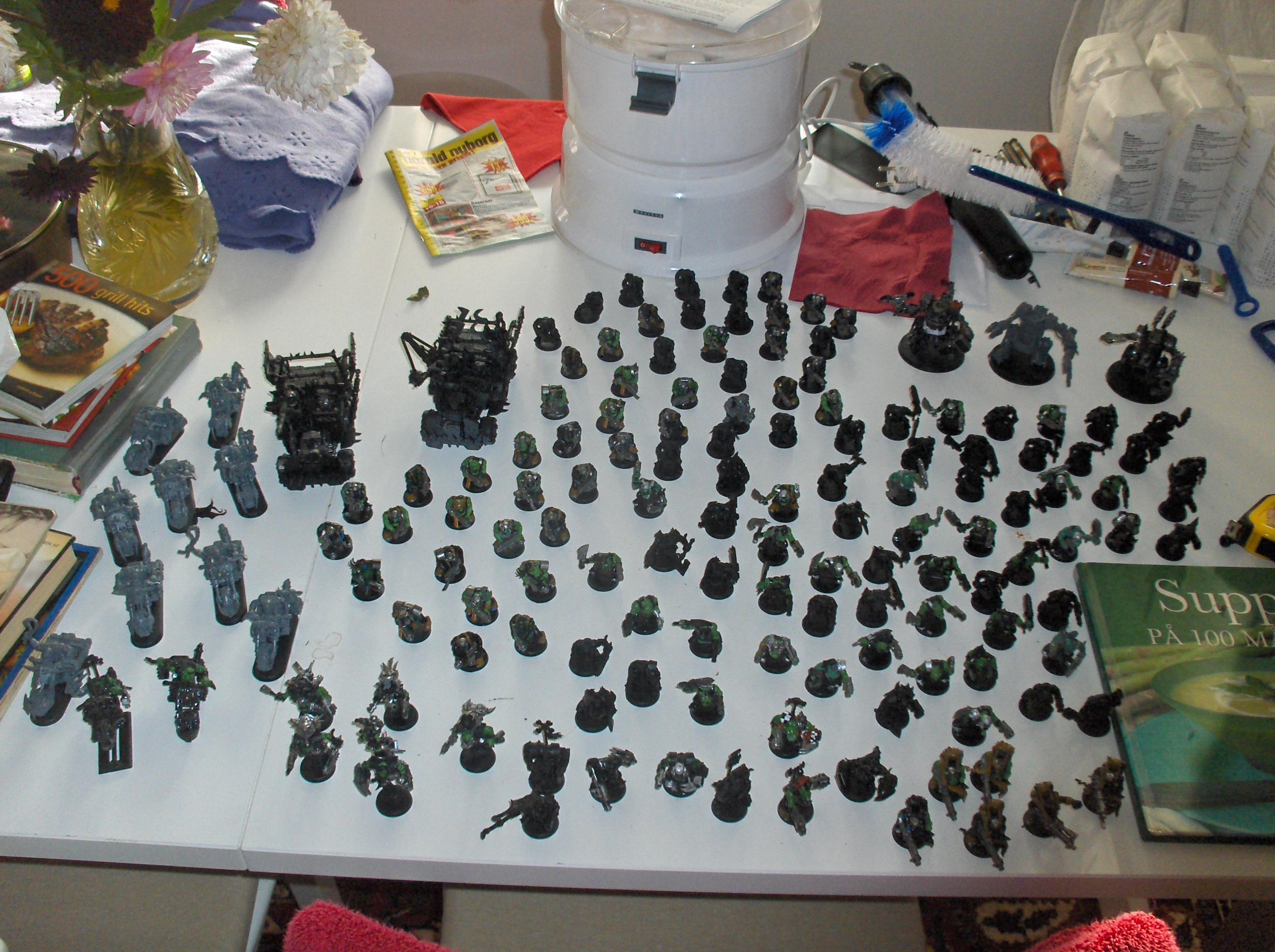 the whole unpainted army