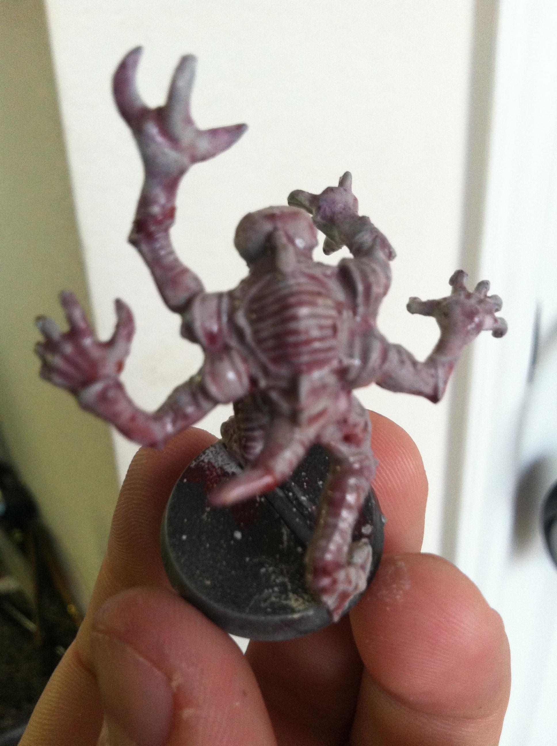 Model as it is now, two coats of berry dip