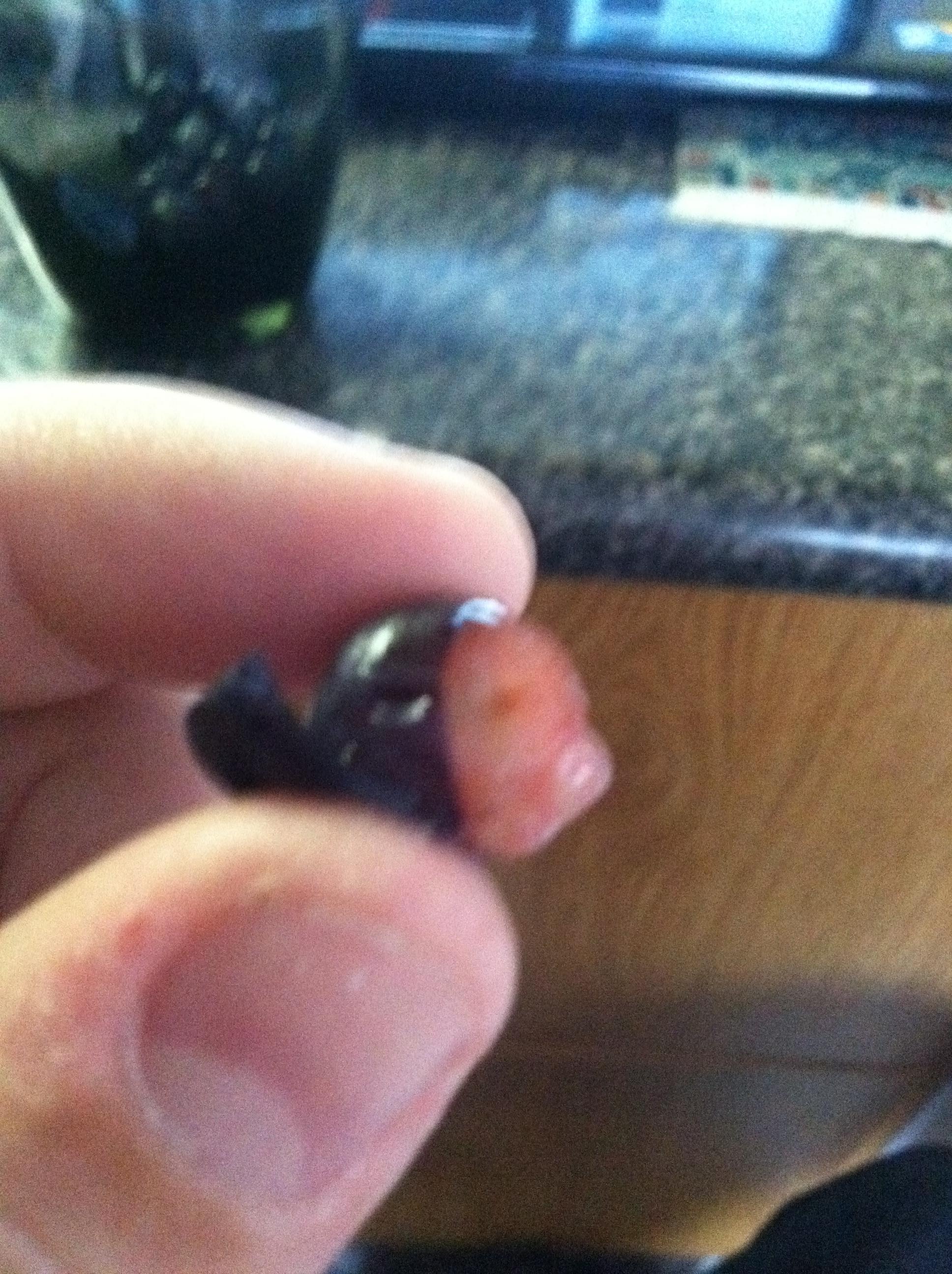 Original blueberry idea. I'll get thicker pigment this way later