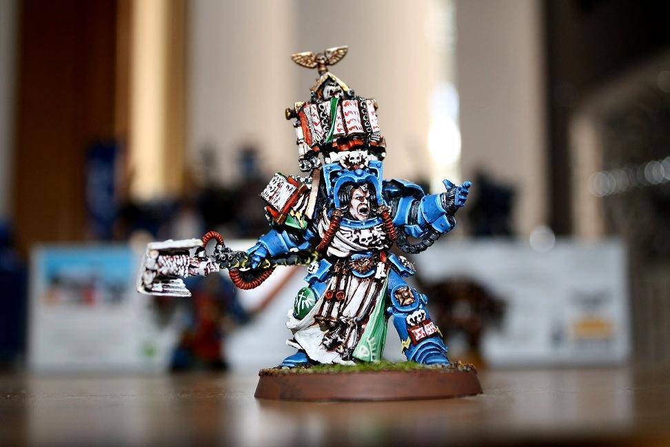 Librarian, Space Marines, Terminator Armor, Ultramarines