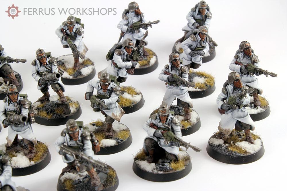 Death Korps of Krieg, Guard, Imperial Guard, Leman Russ, Snow, Winter