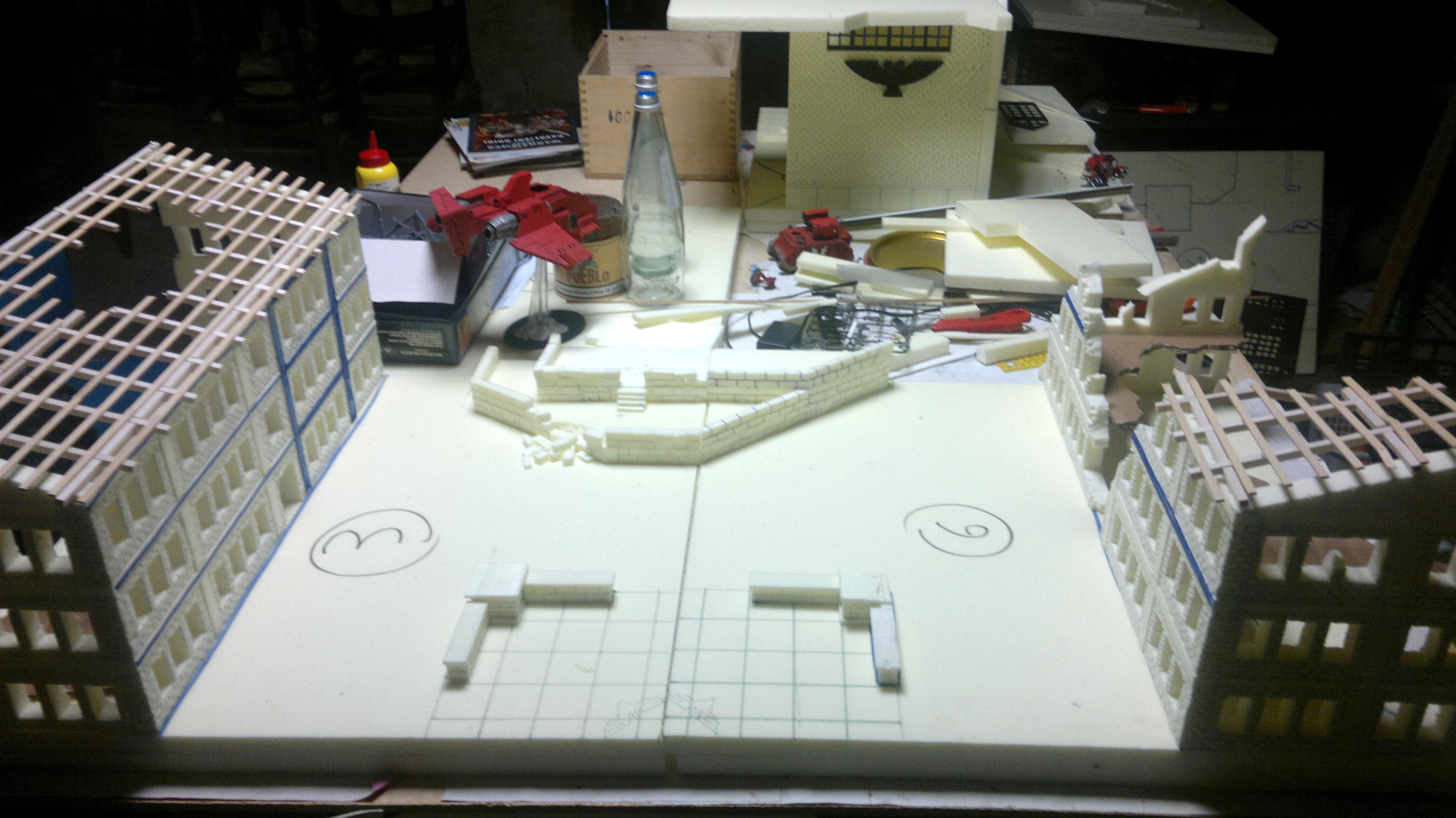 City, Ruin, Terrain, Urban, Work In Progress, World War 2