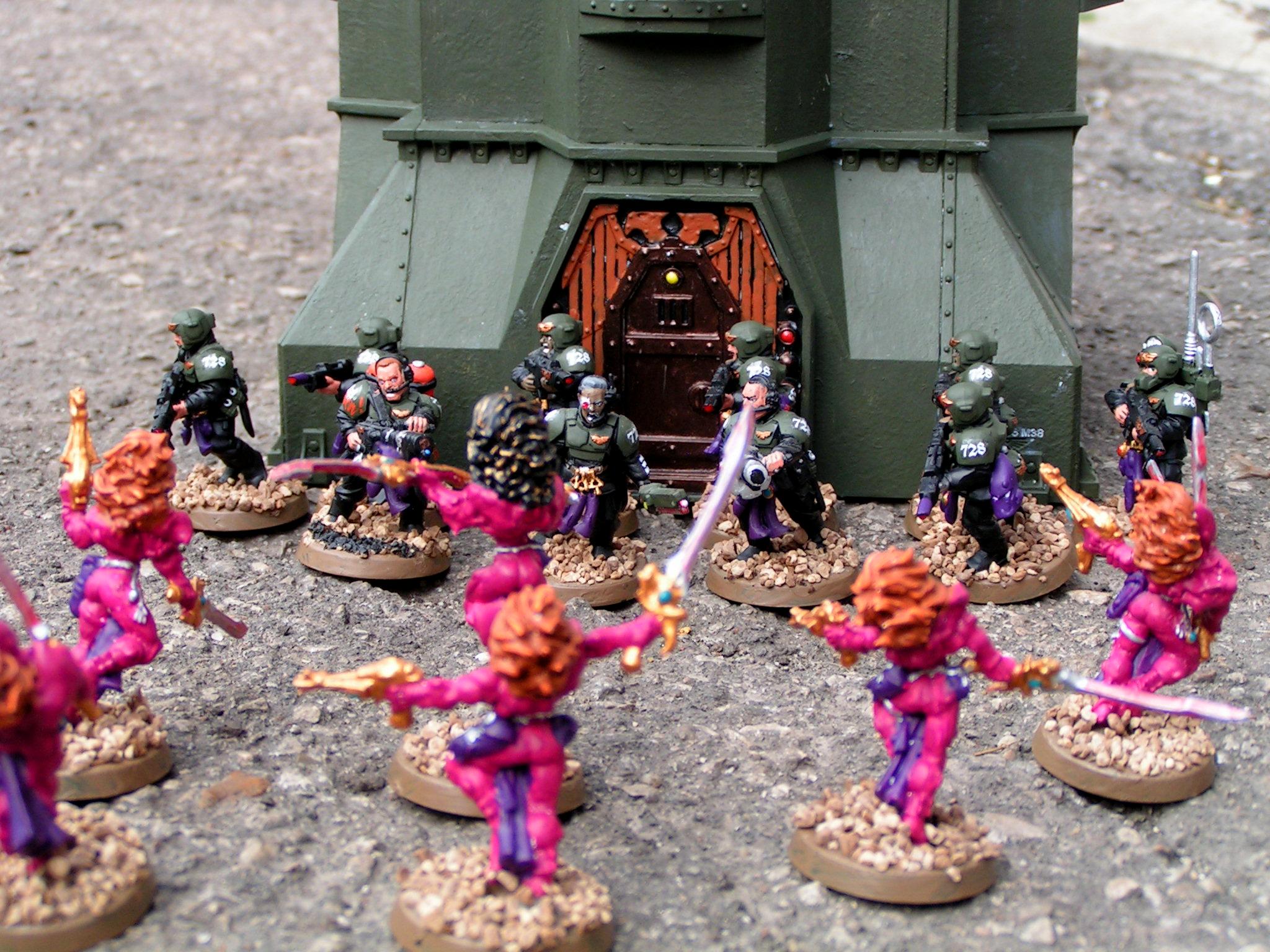 Battle, Eldar, Imperial Giuard, Terrain