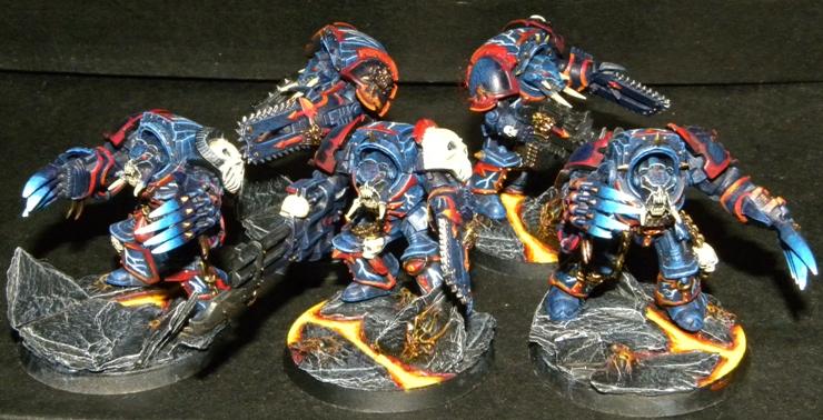 Chaos, Chaos Night Lords, Chaos Space Marines, Lava, Night Lords, Terminator Armor