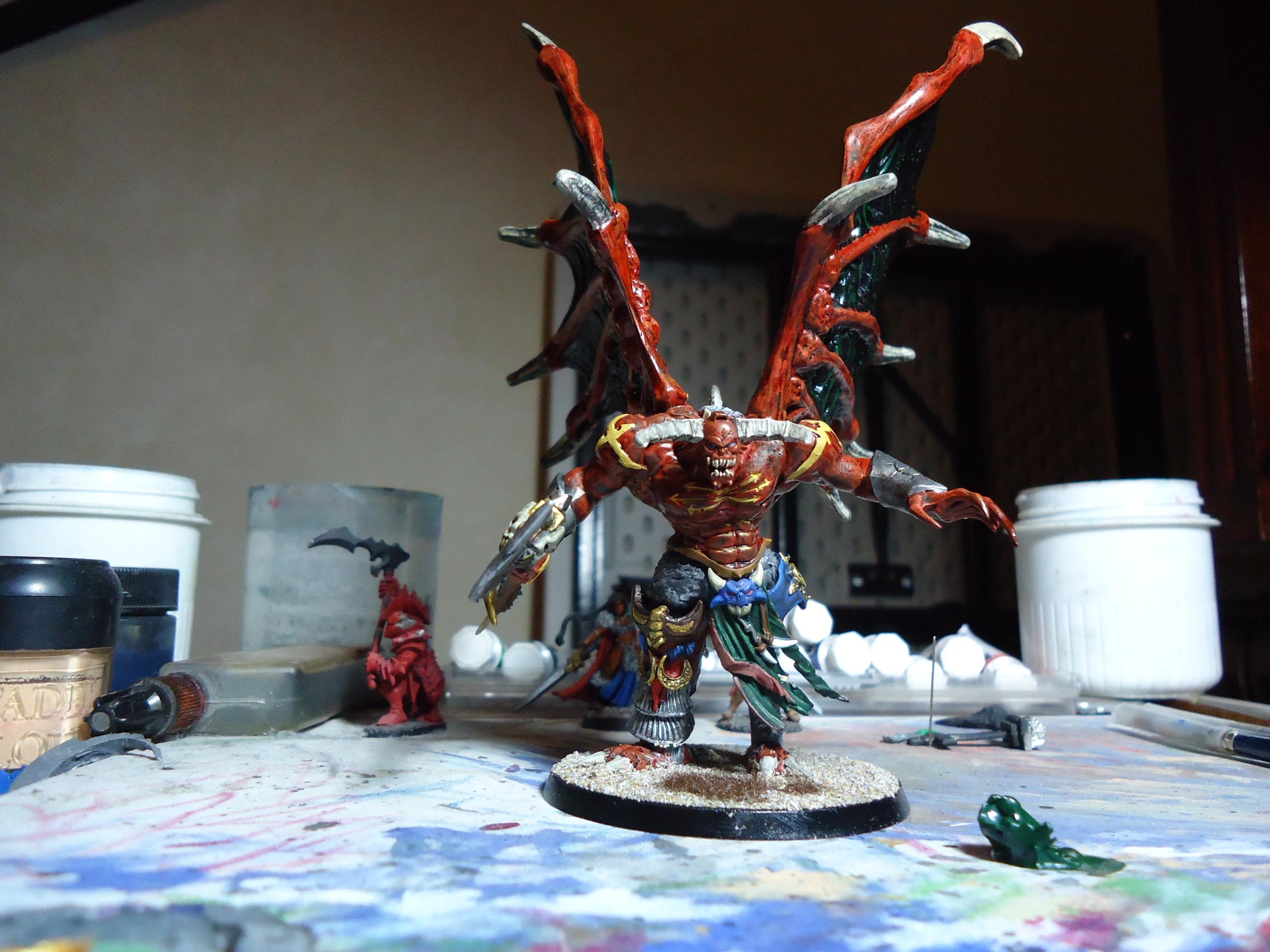 Chaos, Chaos Space Marines, Daemons, Greater Daemon, Night Marauders, Semiscratchbuilt Gd
