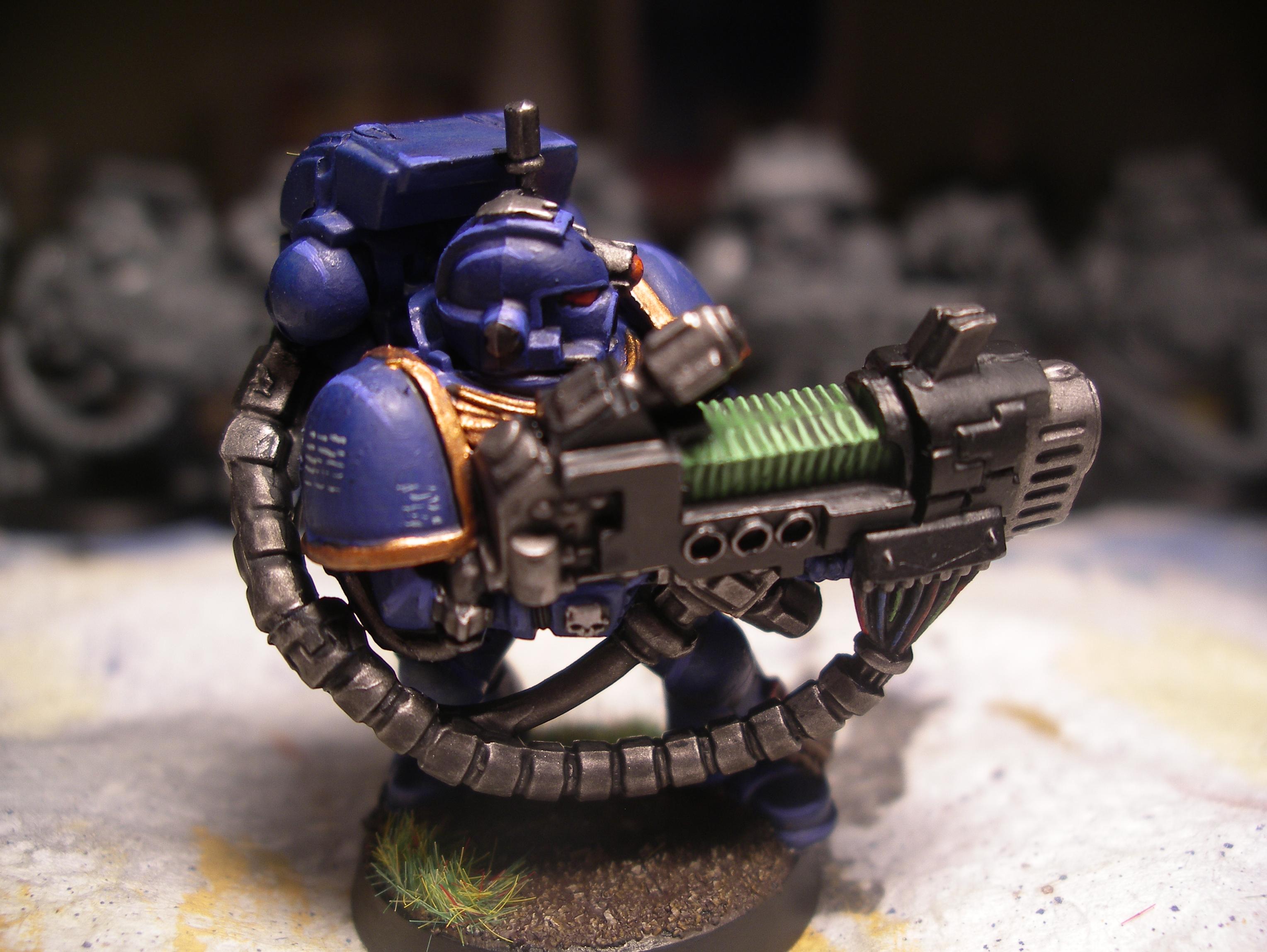Blue, Cannon, Devestator, Heavy, Plasma, Space Marines, Ultra