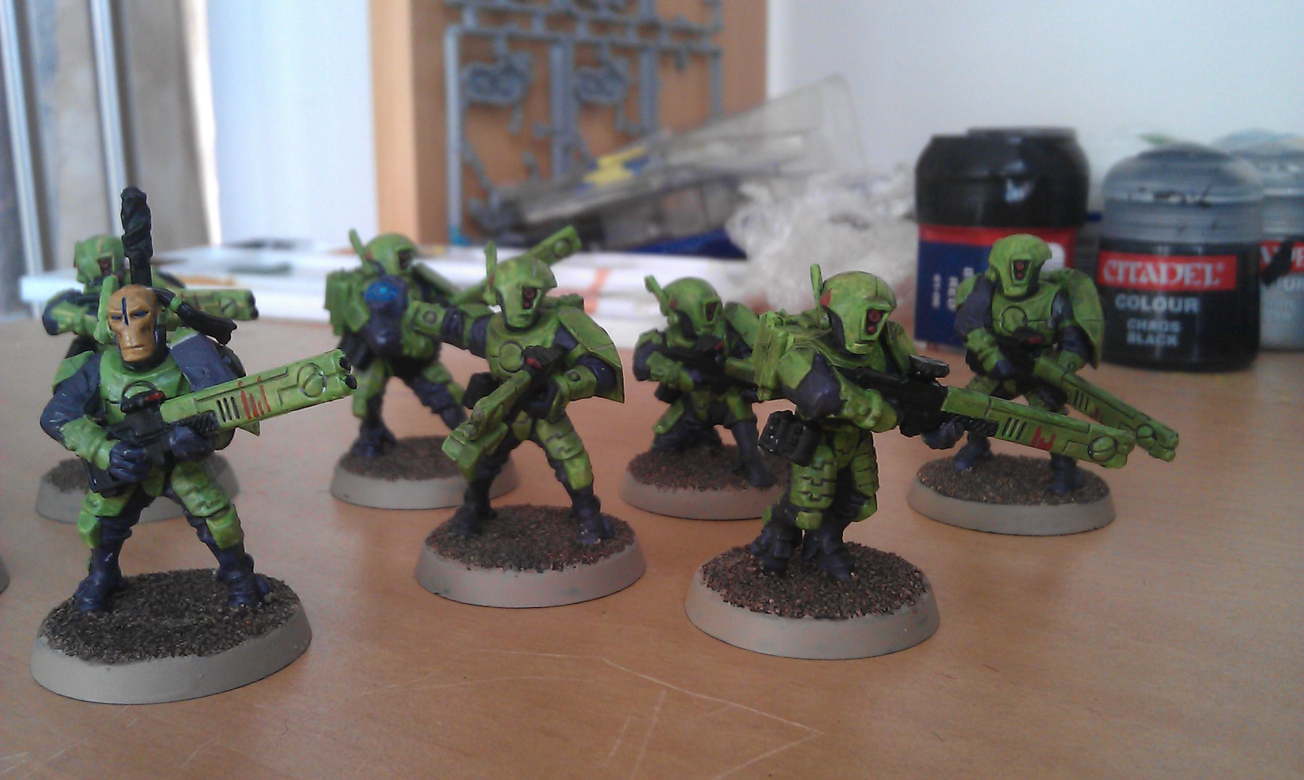 Fire Warriors, Gun Drones, Kroot, Stealth Suit, Tau