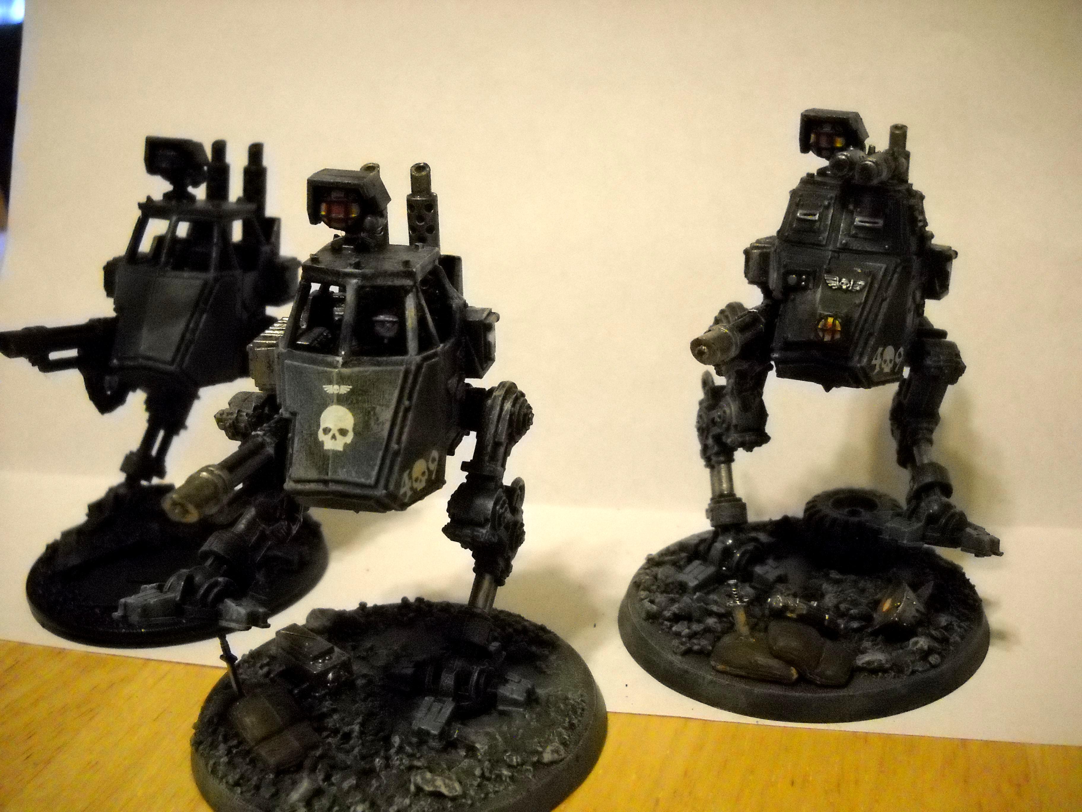 Imperial Guard, semi done ig walkers