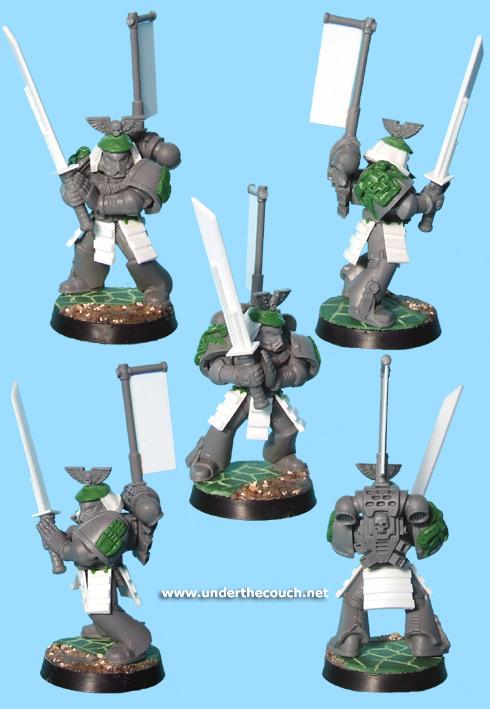 Characters, Conversion, Greenstuff, Librarian, Samurai, Sculpted, Space Marines