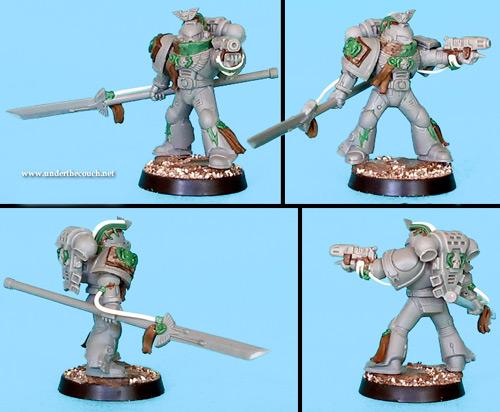 Characters, Conversion, Greenstuff, Librarian, Mark 8, Sculpted, Space Marines