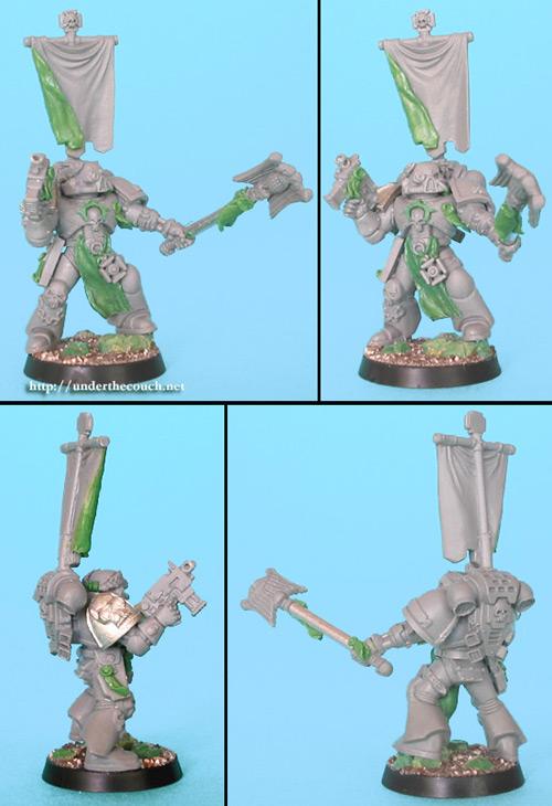 Chaplain, Character, Conversion, Greenstuff, Sculpting, Space Marines