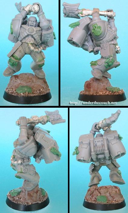Chaplain, Character, Conversion, Greenstuff, Jump Pack, Sculpted, Space Marines