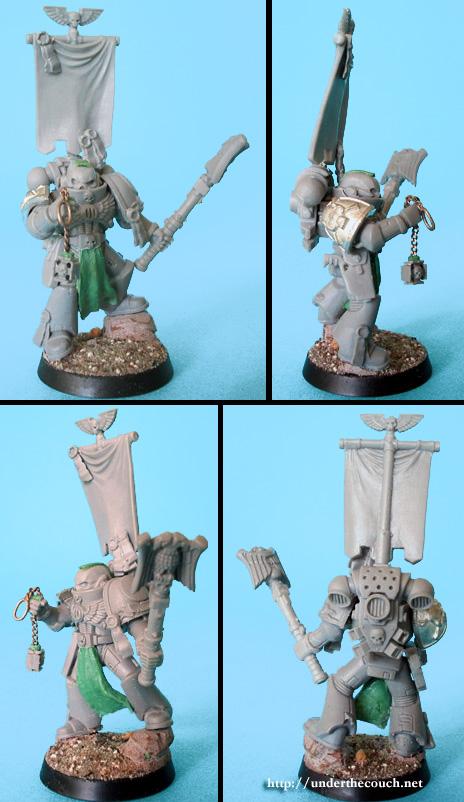 Chaplain, Character, Conversion, Greenstuff, Sculpted, Space Marines