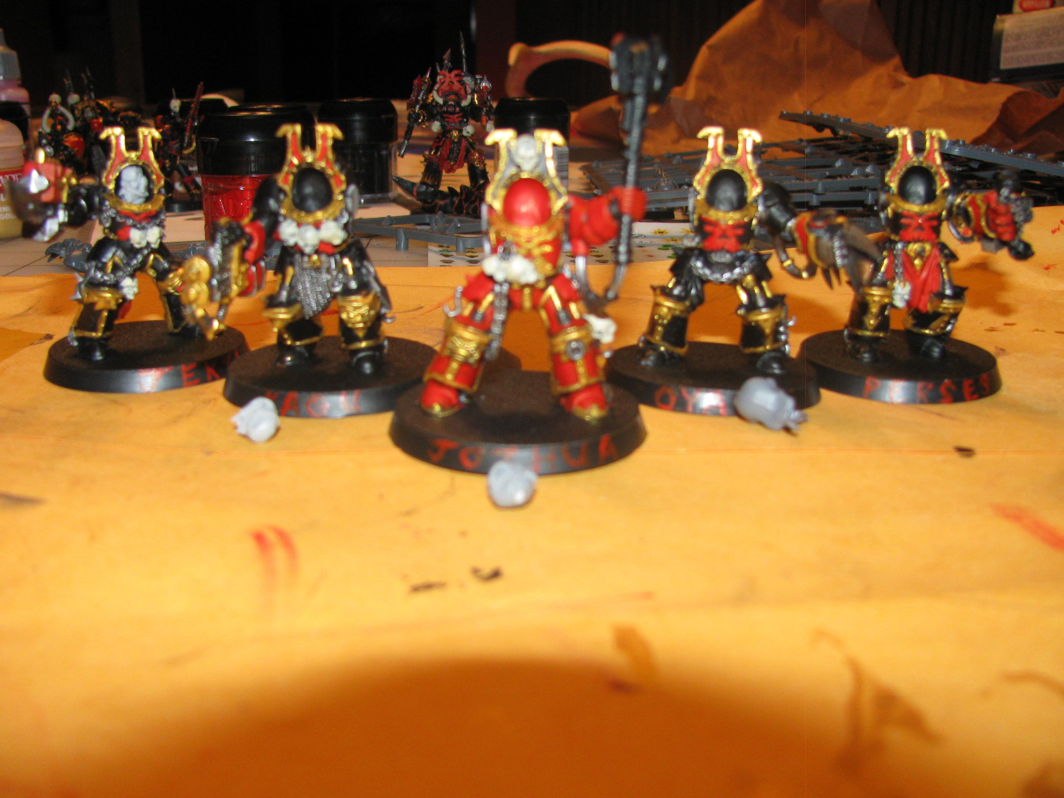 The squad as I left them. My termie lord is in the background..