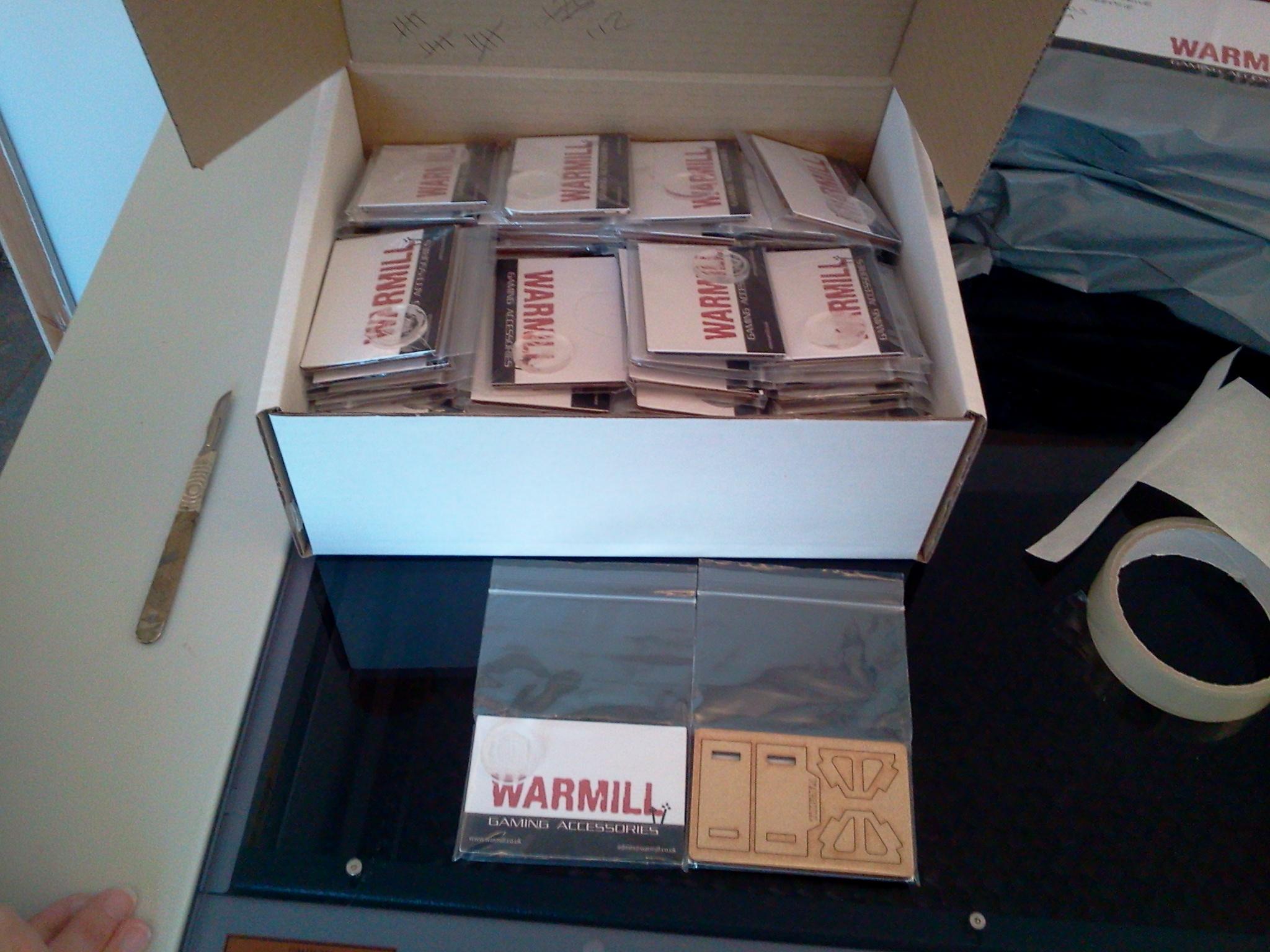 1 of 3 boxes of sample packs sent out yesterday to New York