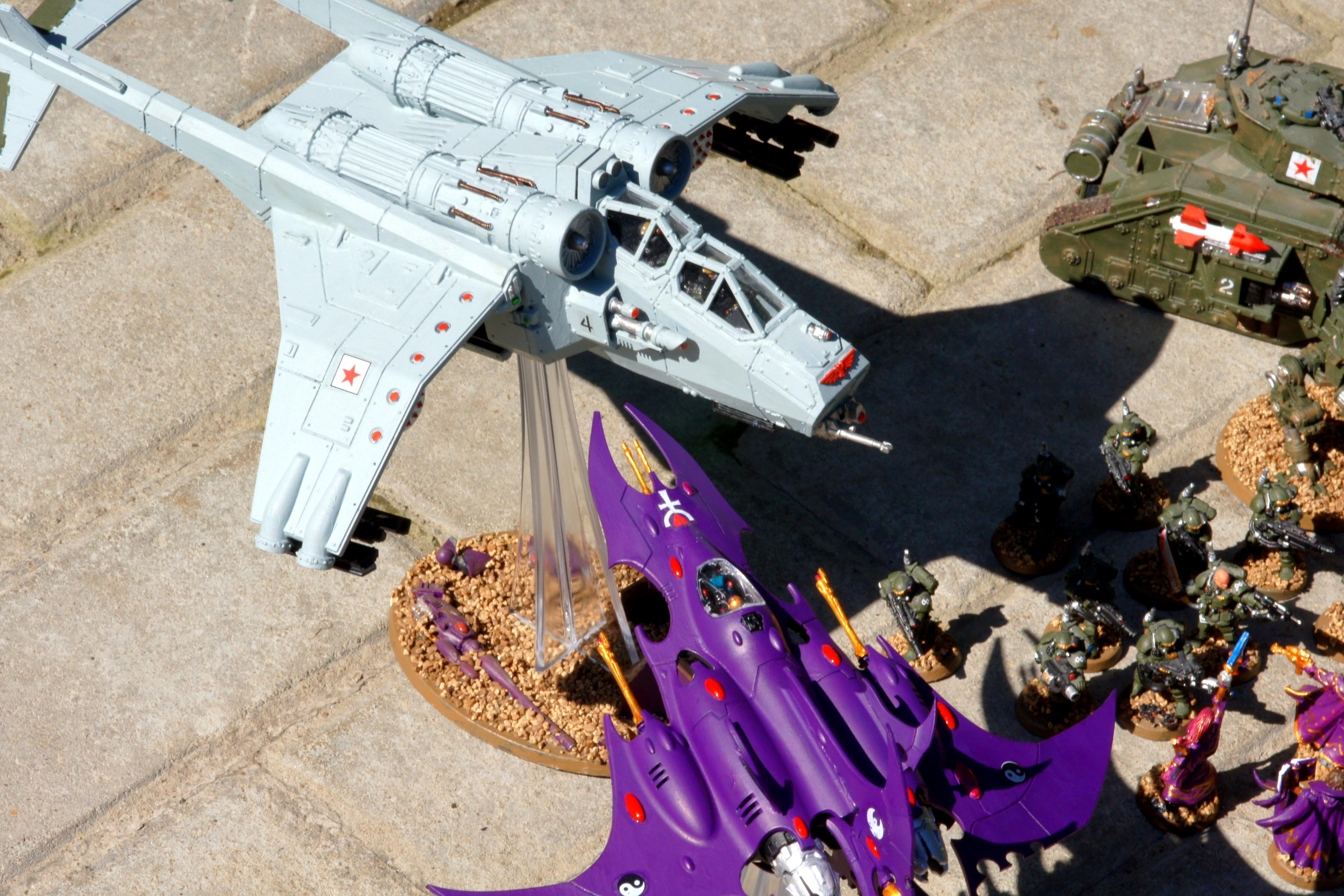 Dark Eldar, Flyer, Game, Imperial Guard, Valkyrie