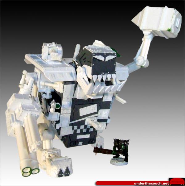 Conversion, Greenstuff, Orks, Plasticard, Putty, Sculpted, Stompa