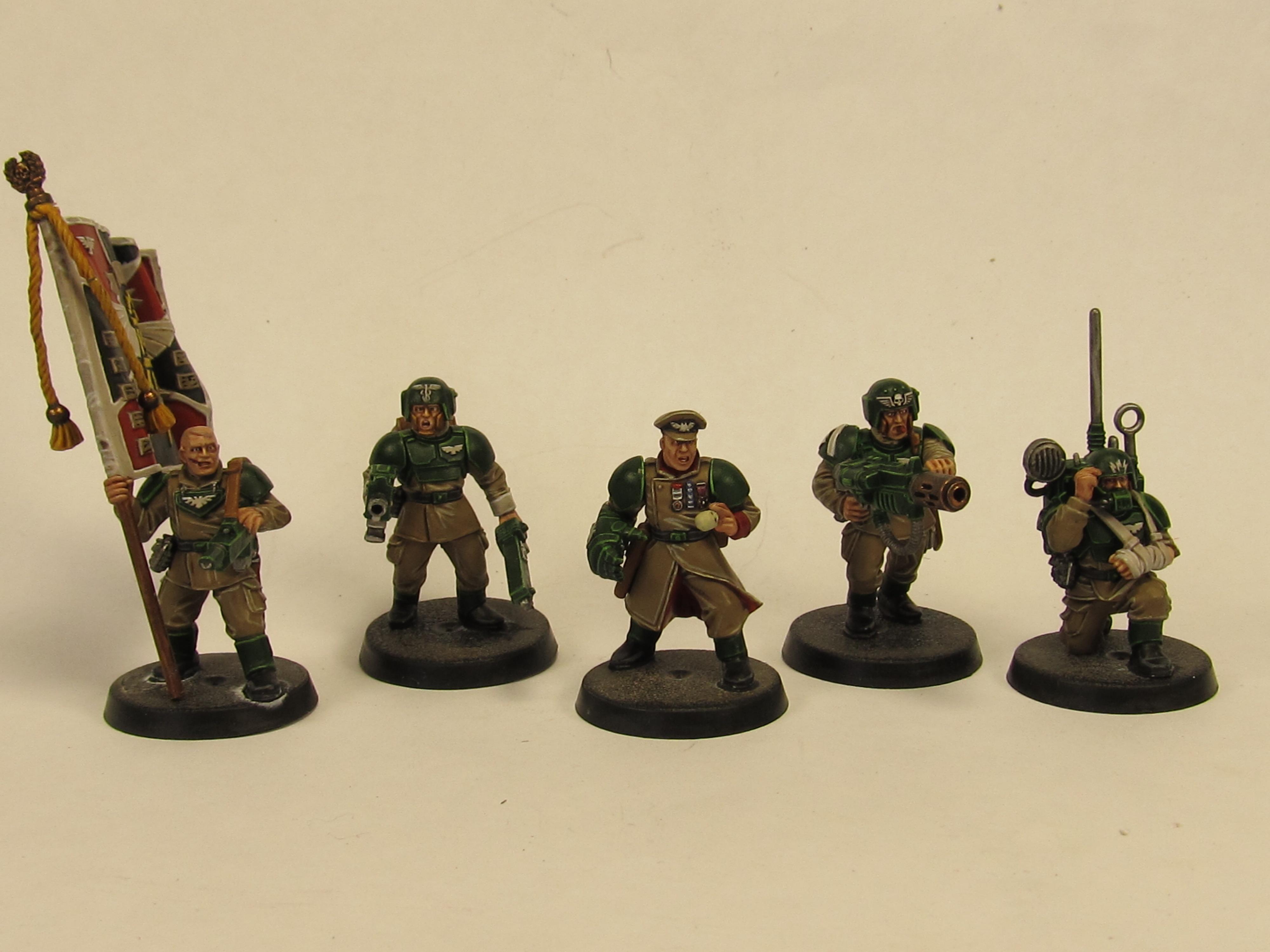 Astra Militarum, Cadians, Command Squad, Imperial Guard, Warhammer 40,000
