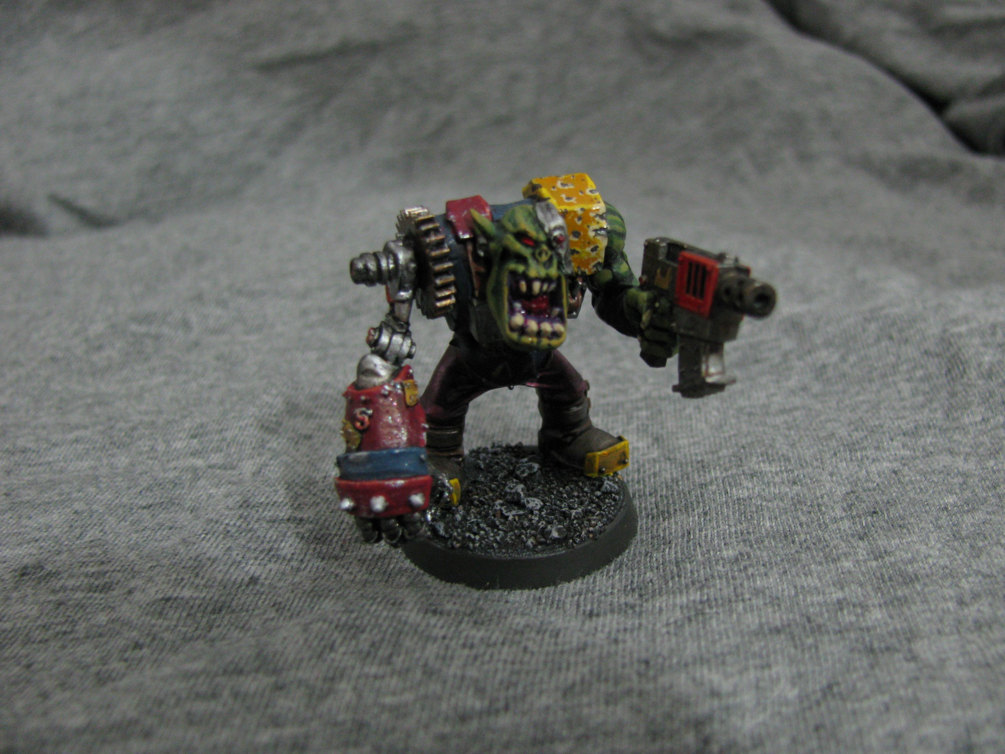 Conversion, Cyborks, Nob, Orks, Warhammer 40,000