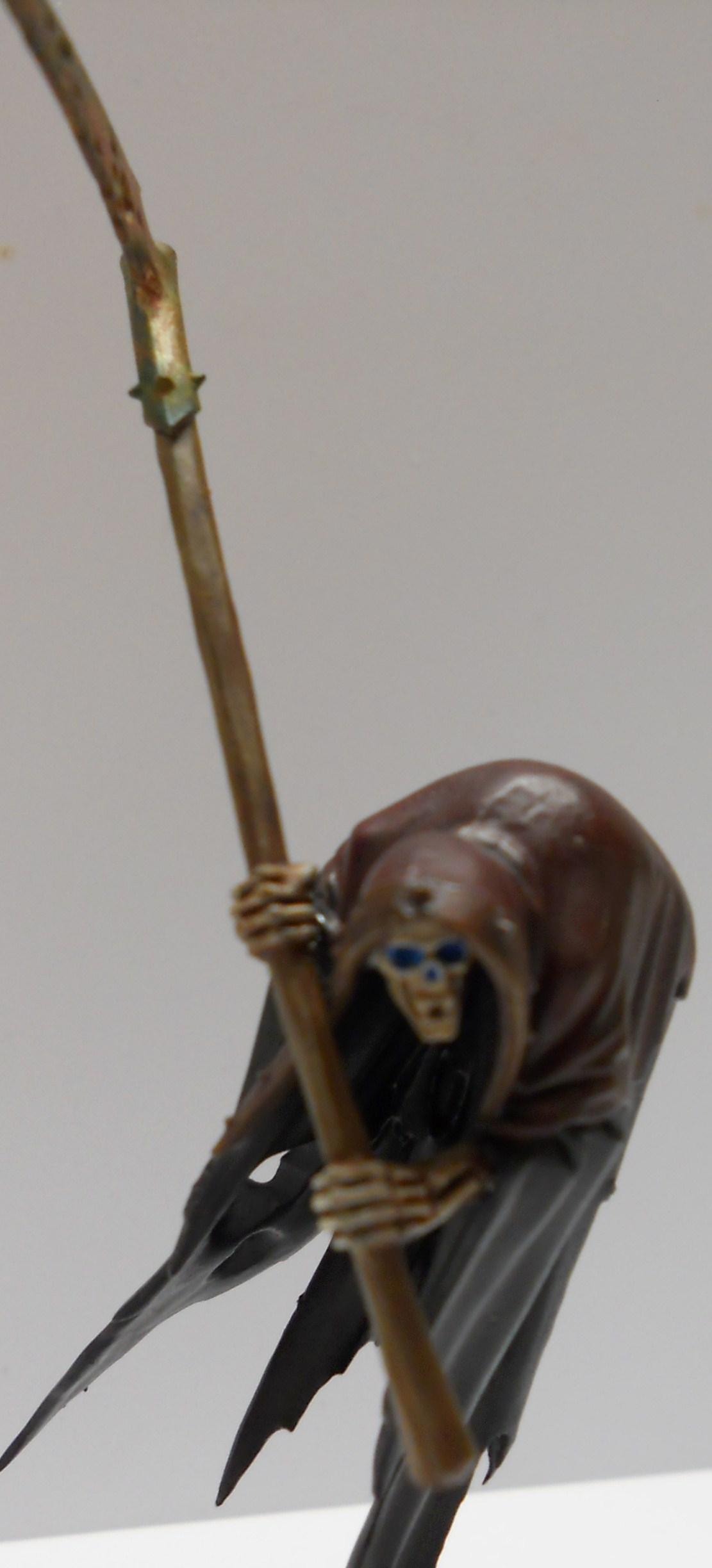 Cairn Wraith, face and scythe detail