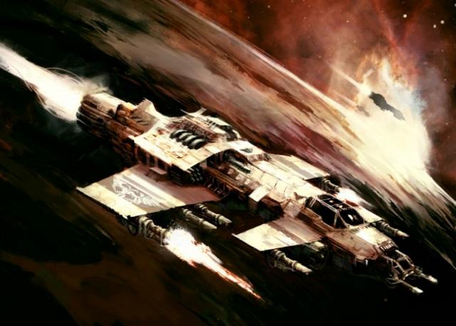 Artwork, Battlefleet Gothic, Fighter, Fury Interceptor, Imperial Navy