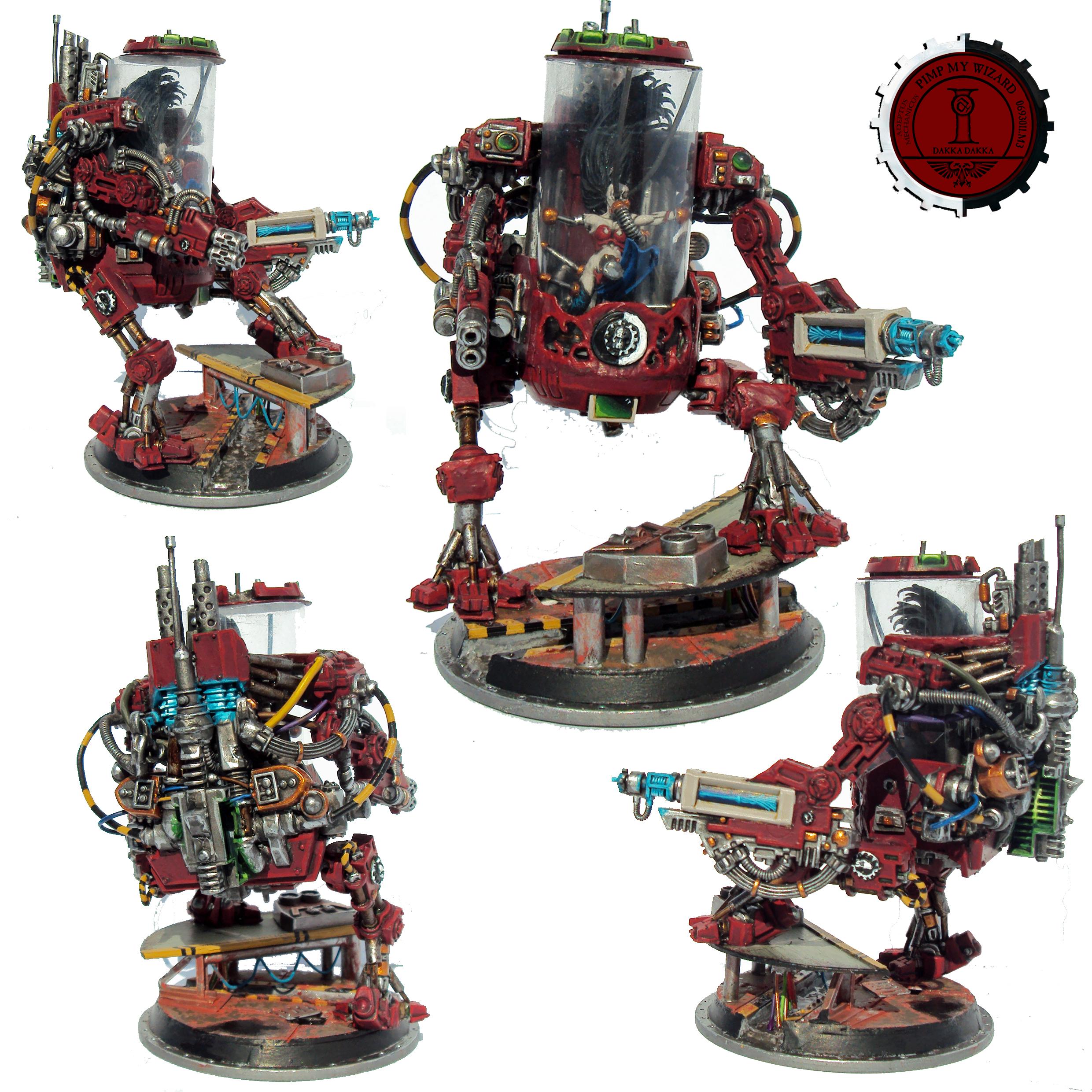 Adeptus Mechanicus, Archmagos Veneratus, Knights, Pimp My Wizard, Walker, Warhammer 40,000