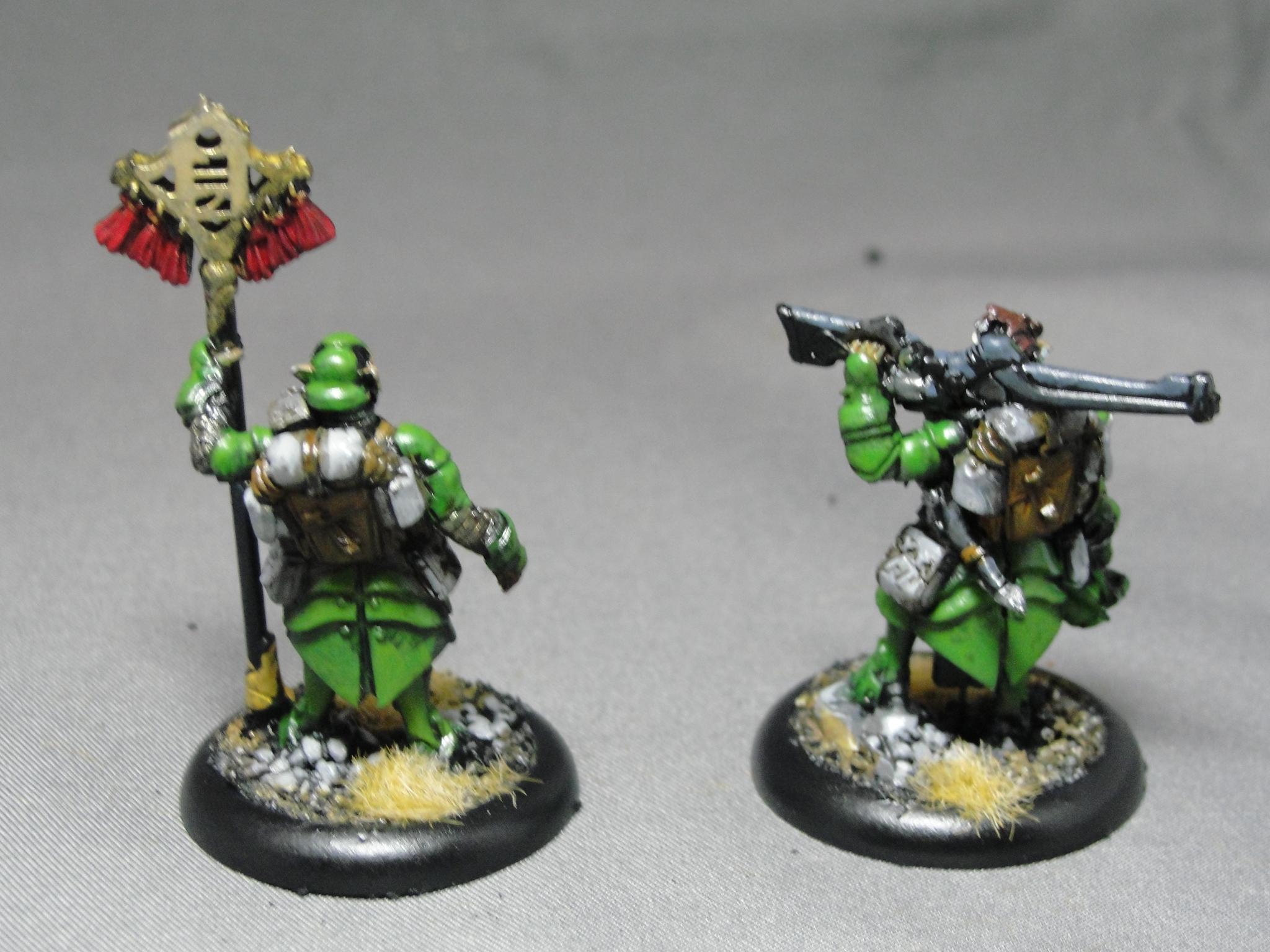 Warmachine, Retribution of Scyrah, Houseguard Riflemen, Unit Attachment, Standard Bearer and Officer
