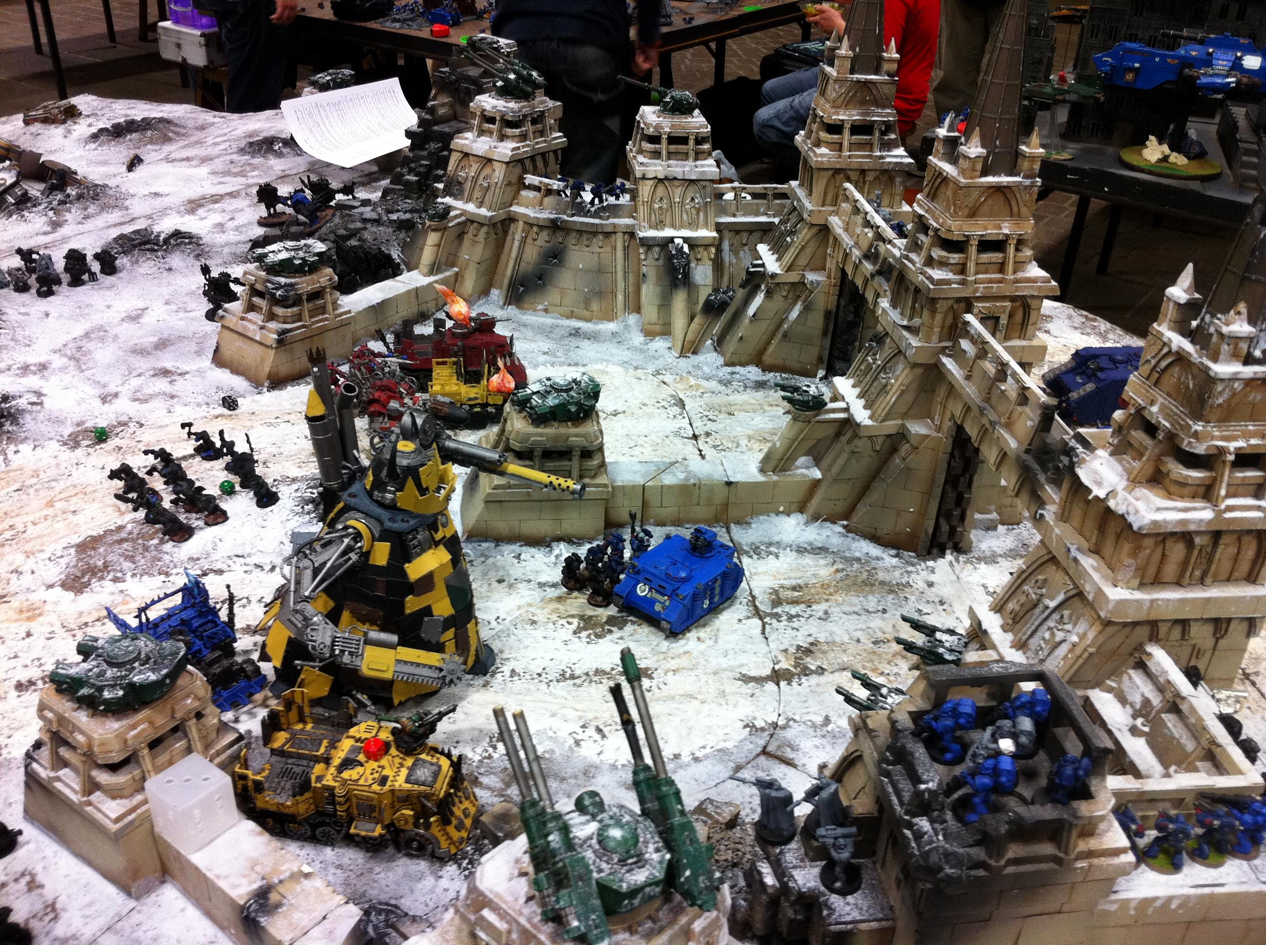 Apocalypse, Crimson Fists, Fortress, Gargant, Orks, Warhammer World