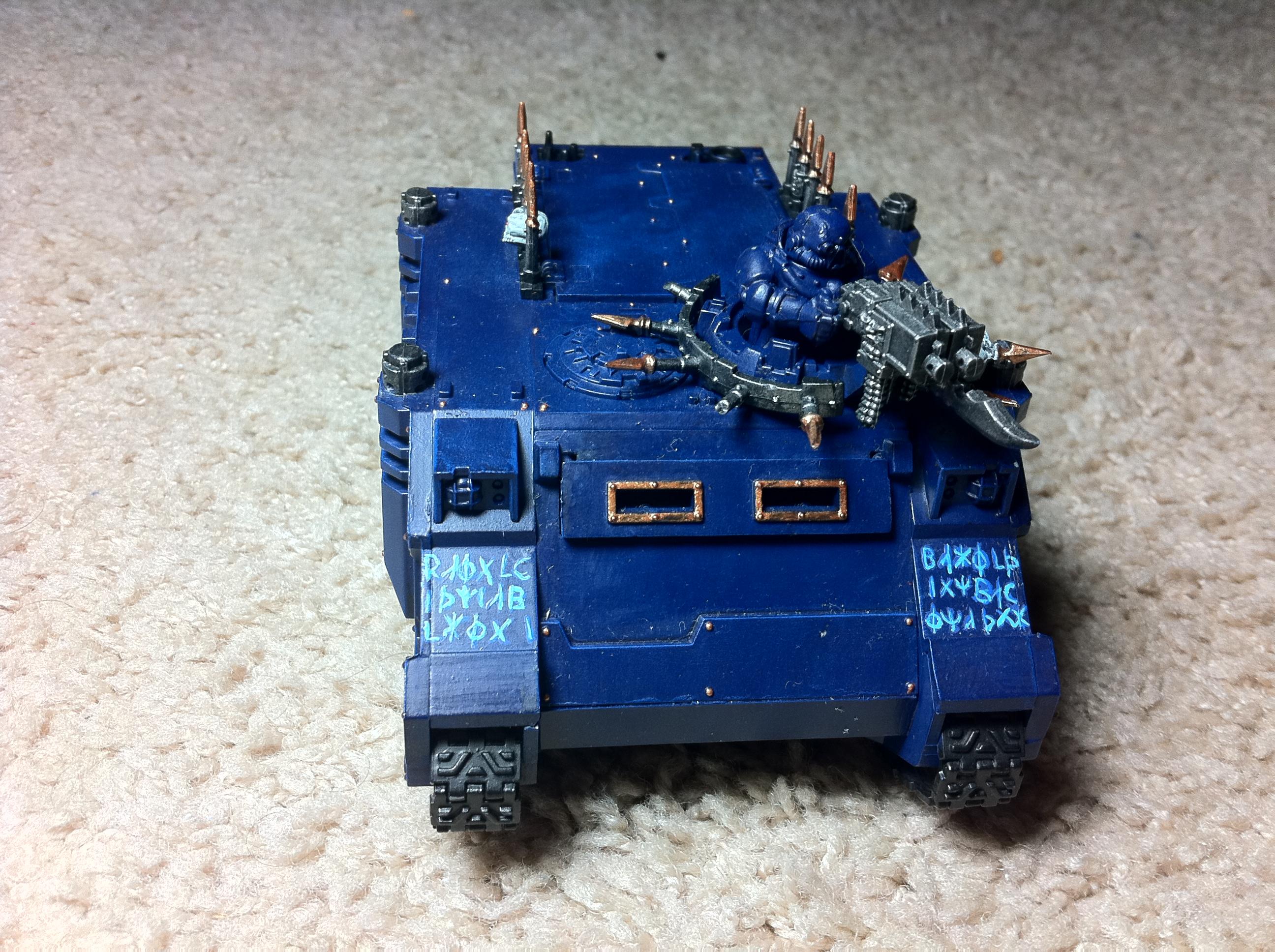 Chaos, Chaos Space Marines, Rhinos, Tzeentch, Warhammer 40,000