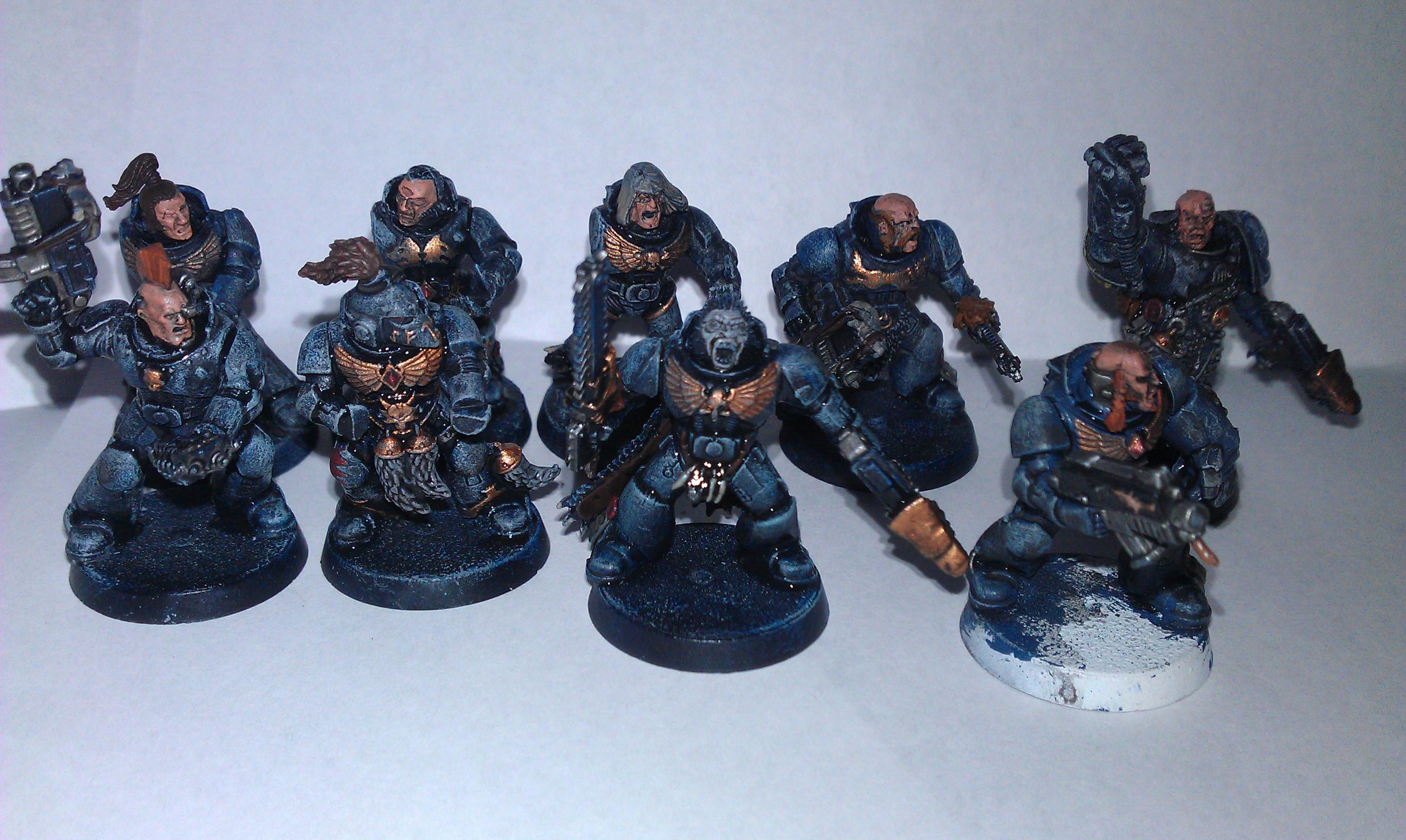 wolves base coated and washed