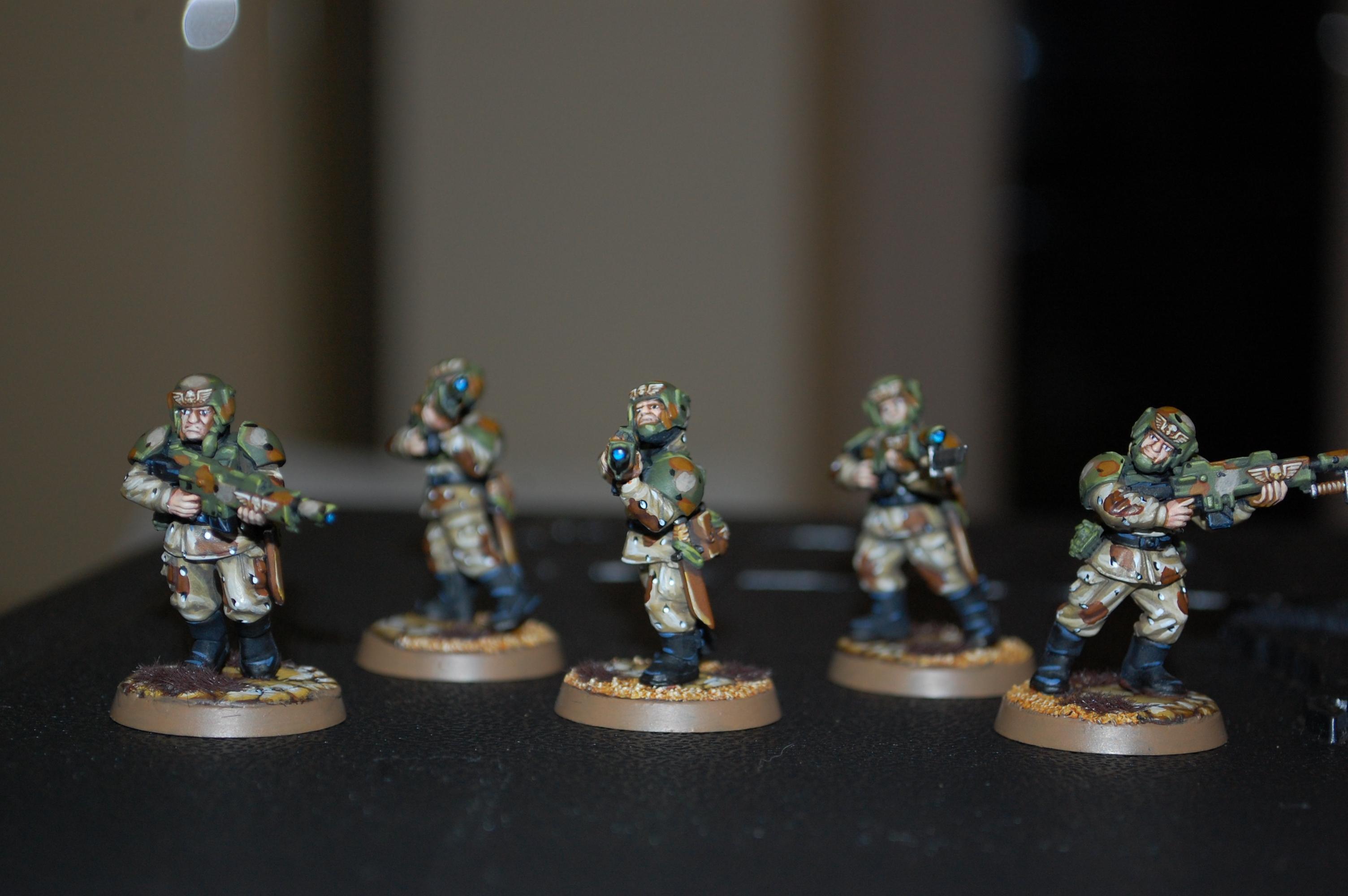 Cadians, Camouflage, Eyes, Imperial Guard, Well Painted