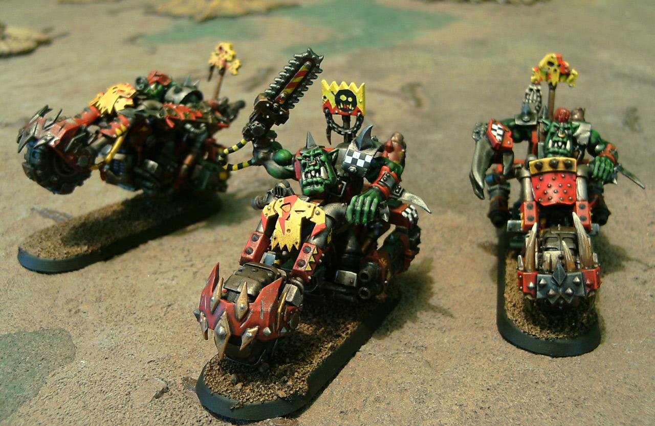 Bike, Evil Suns, Motorcycles, Nob Bikers, Orks, Ouze, Power Claw, Power Klaw, Warbikers, Warhammer 40,000