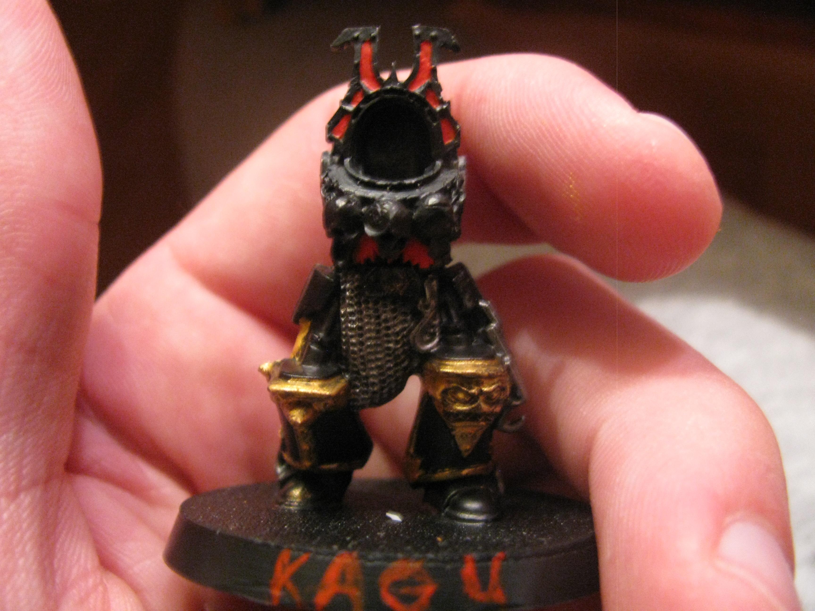 Kagu, an aspiring champion and pyromaniac out of his power armor