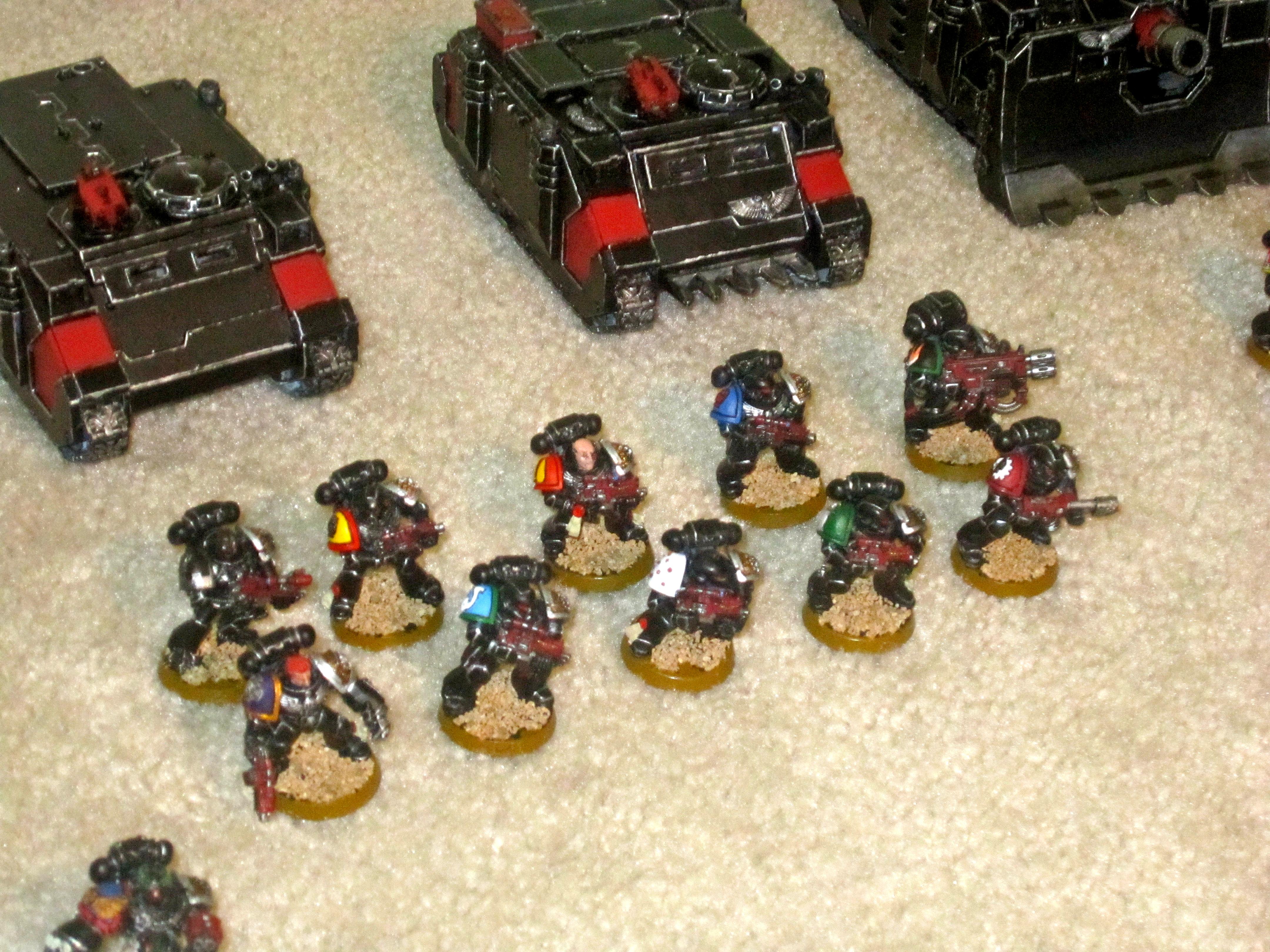 Adeptus Mechanicus, Blood Angels, Crimson Fists, Dark Angels, Death Watch, Deathwatch, Emperor's Other Children, Imperial Fists, Inquisition, Iron Hands, Salamanders, Space Marines, Tactical Squad, Ultra Marines