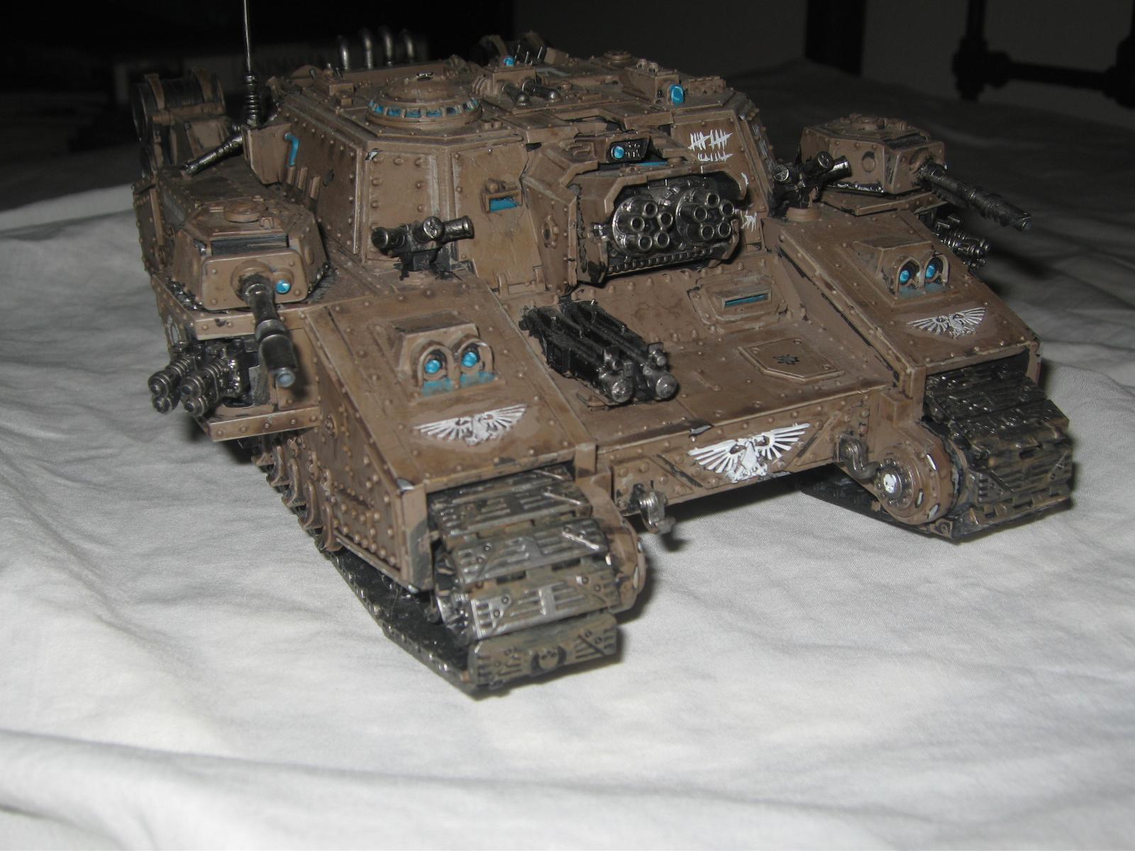 Blue, Brown, Cool, Imperial Guard, Imperium, Stormlord, Super-heavy, Tallarn Desert Raiders, Tank, Vulcan
