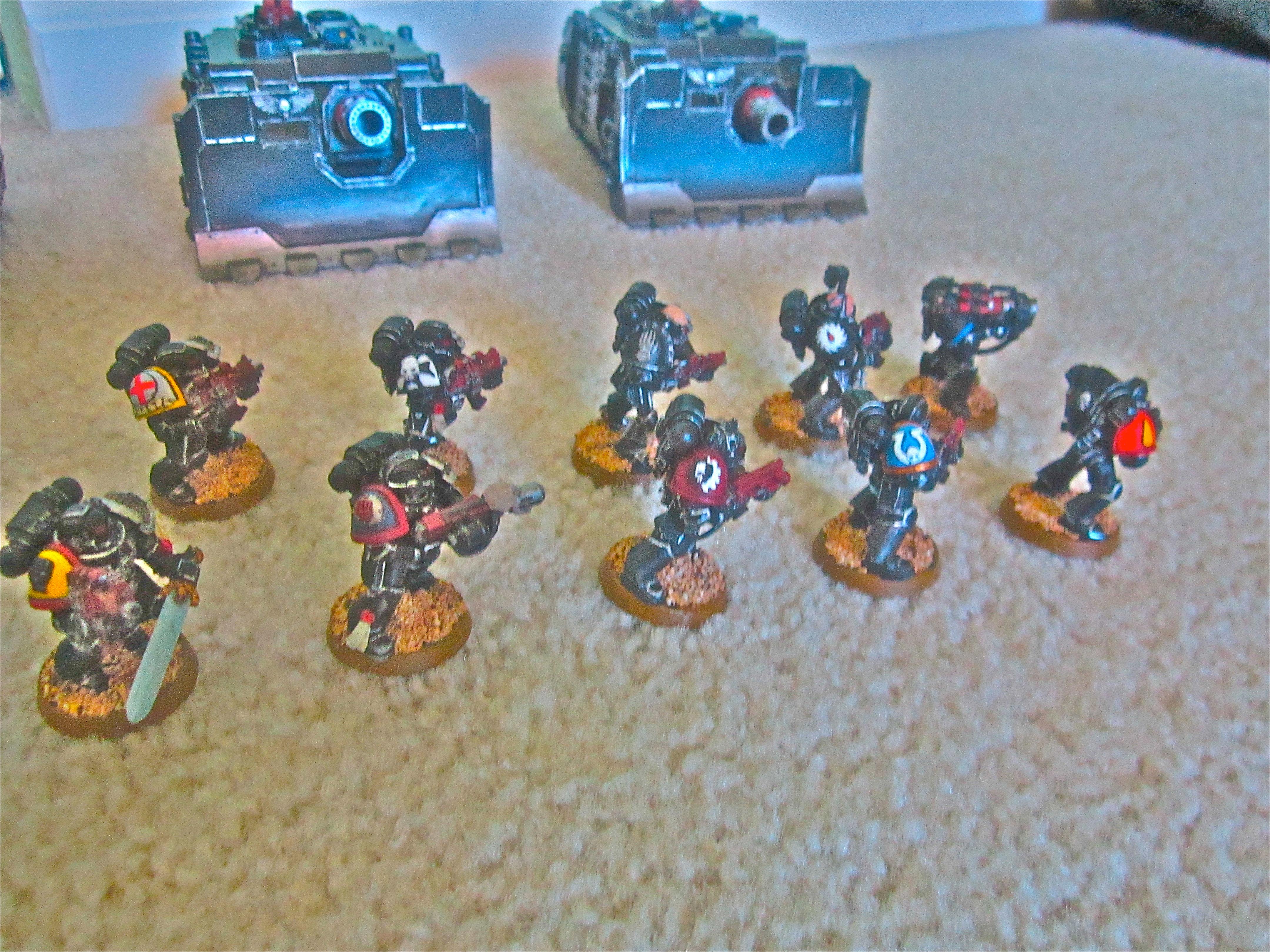 Adeptus Mechanicus, Black Templars, Blood Angels, Crimson Fists, Deathwatch, Flesh Tearers, Imperial Fists, Inquisition, Iron Hands, Space Marines, Ultra Marines