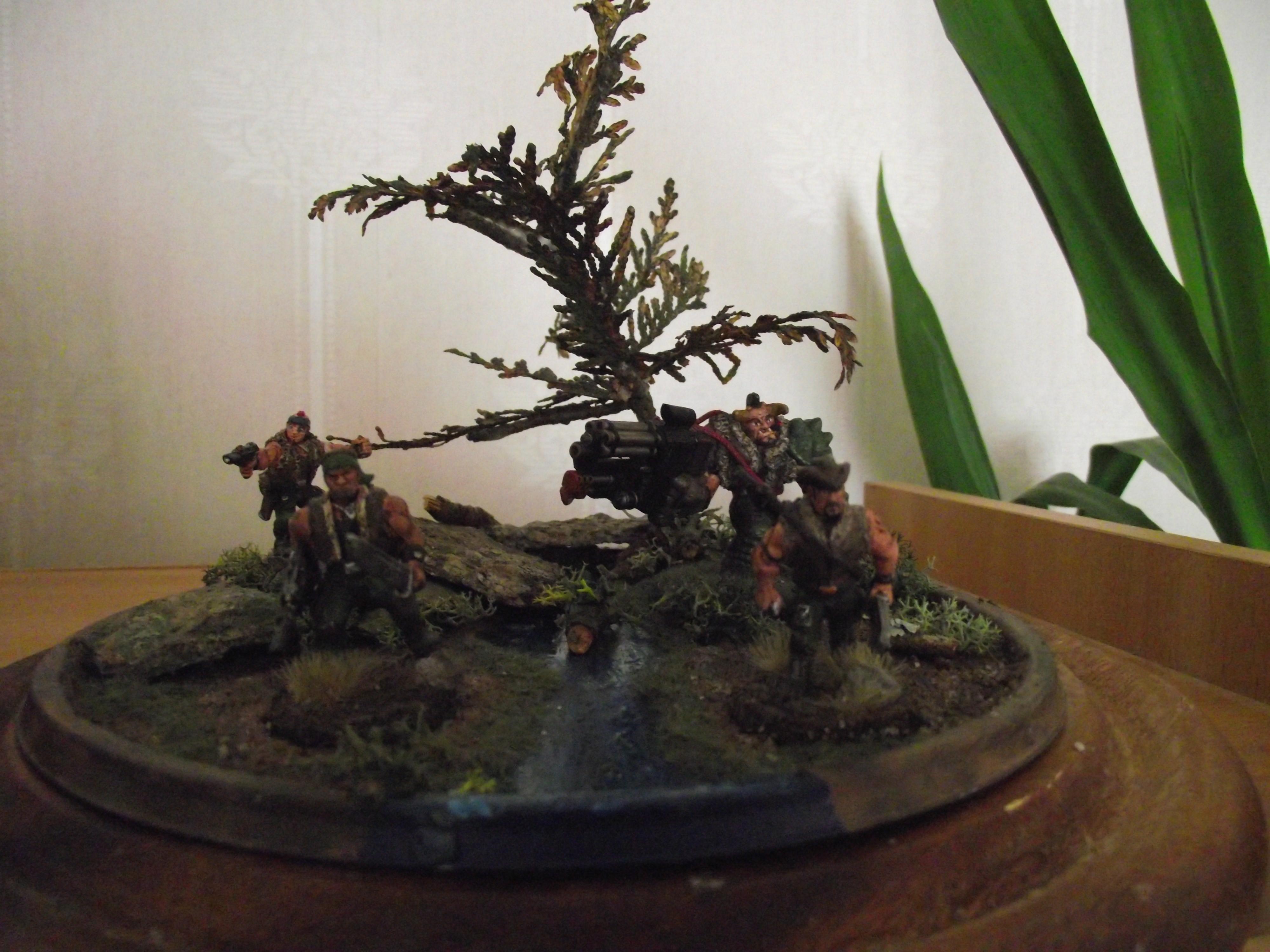 Catachan, Conversion, Diorama, Greenstuff, Imperial Guard, Warhammer 40,000