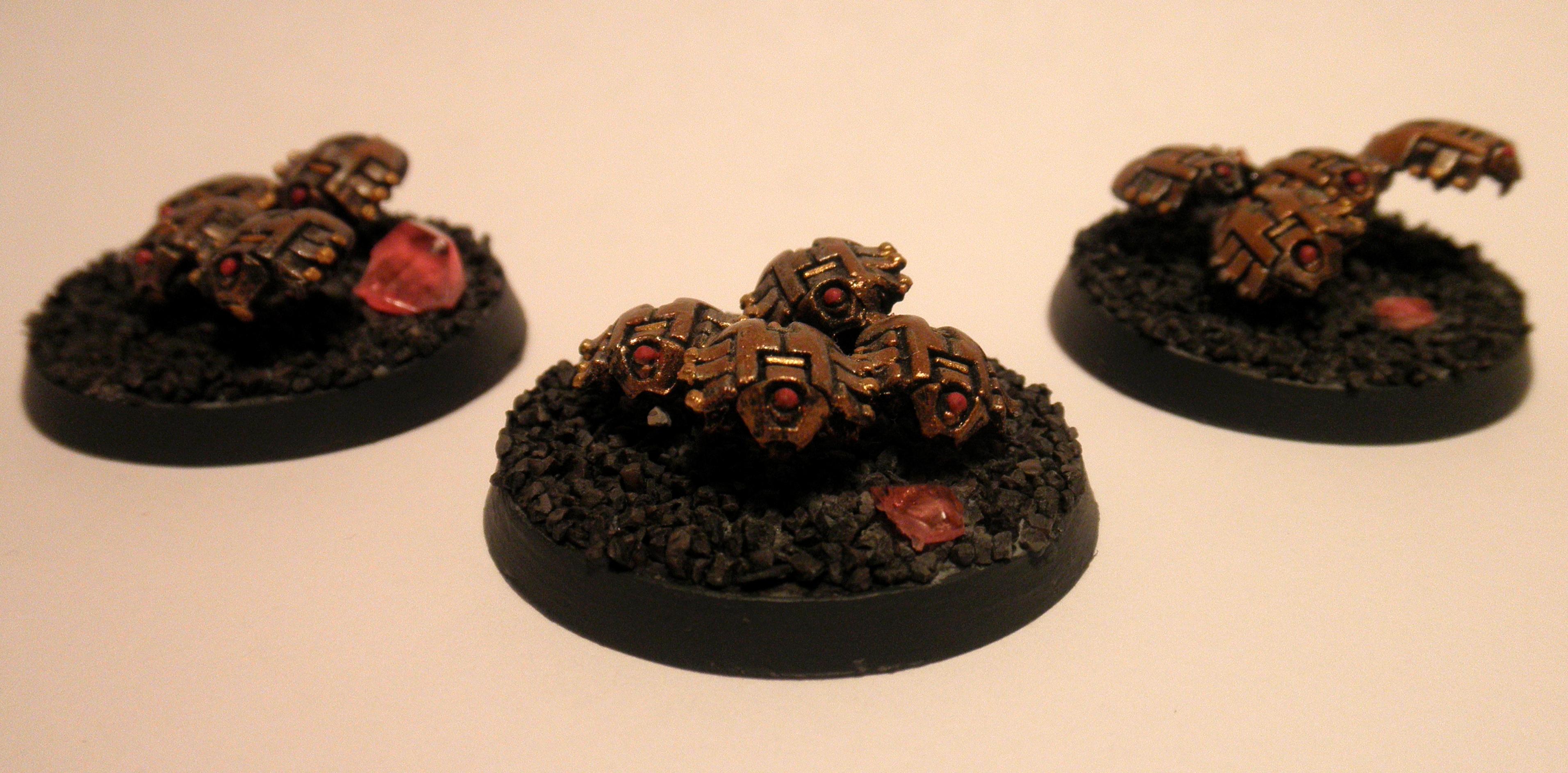 Bronze, Destroyer, Necrons, Red, Scarabs